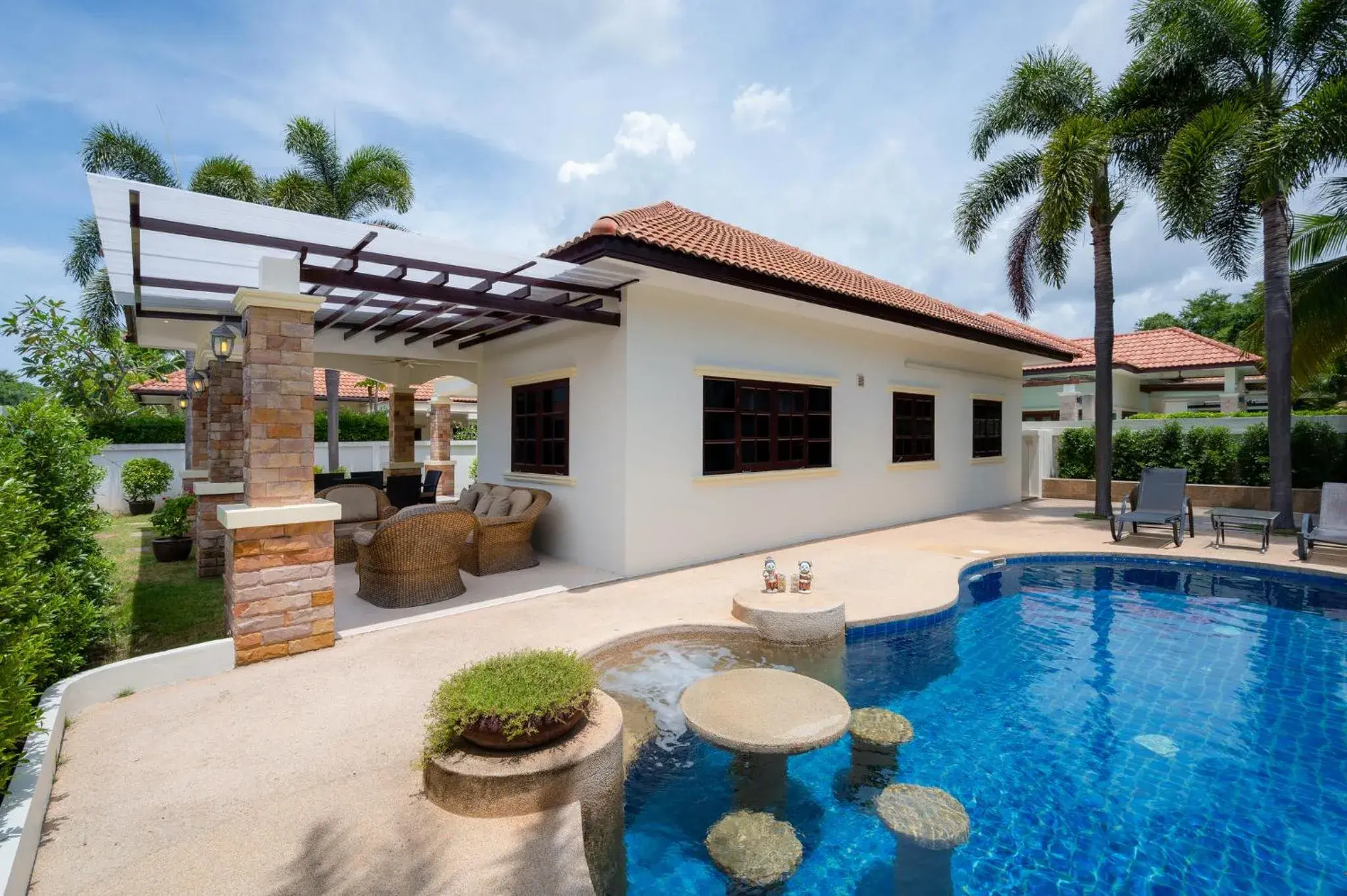 Balcony/Terrace, Swimming Pool in Orchid Paradise Homes OPV 15