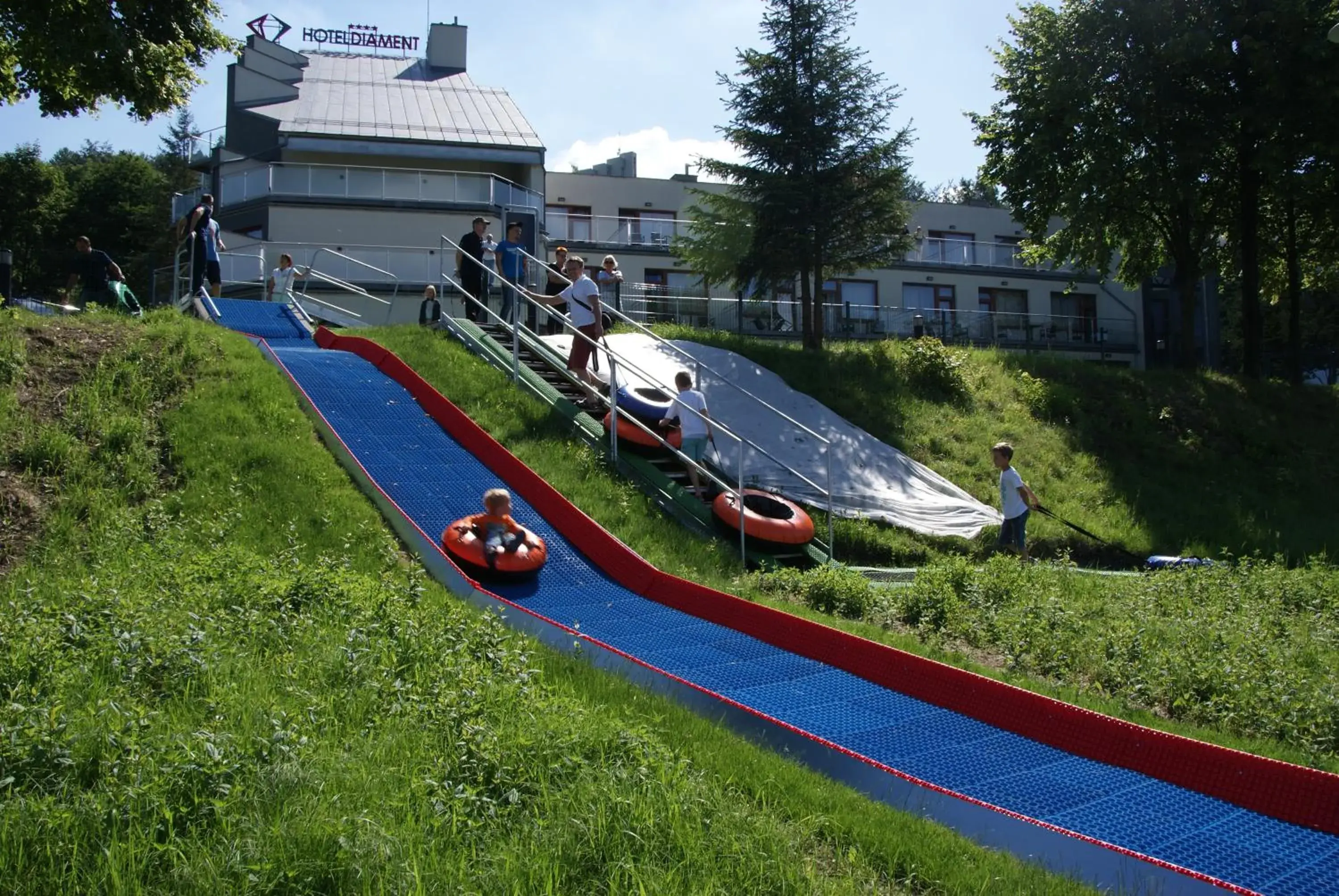 Children play ground, Garden in Hotel Diament Ustron