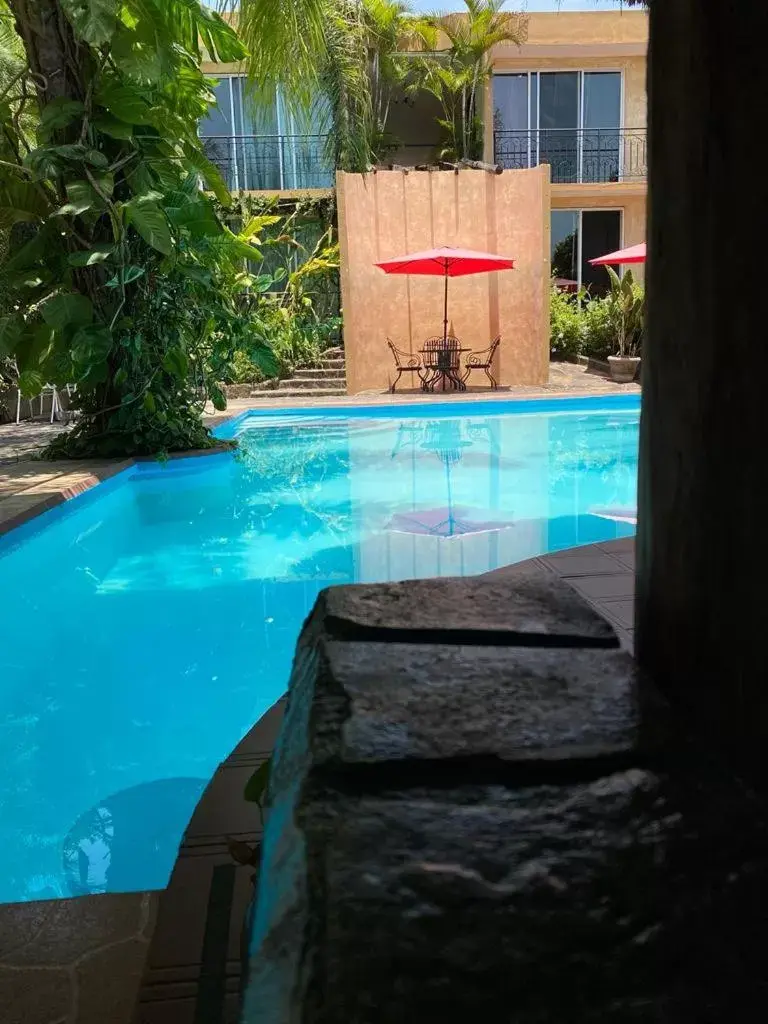 Swimming Pool in Hotel Camino Surreal Xilitla