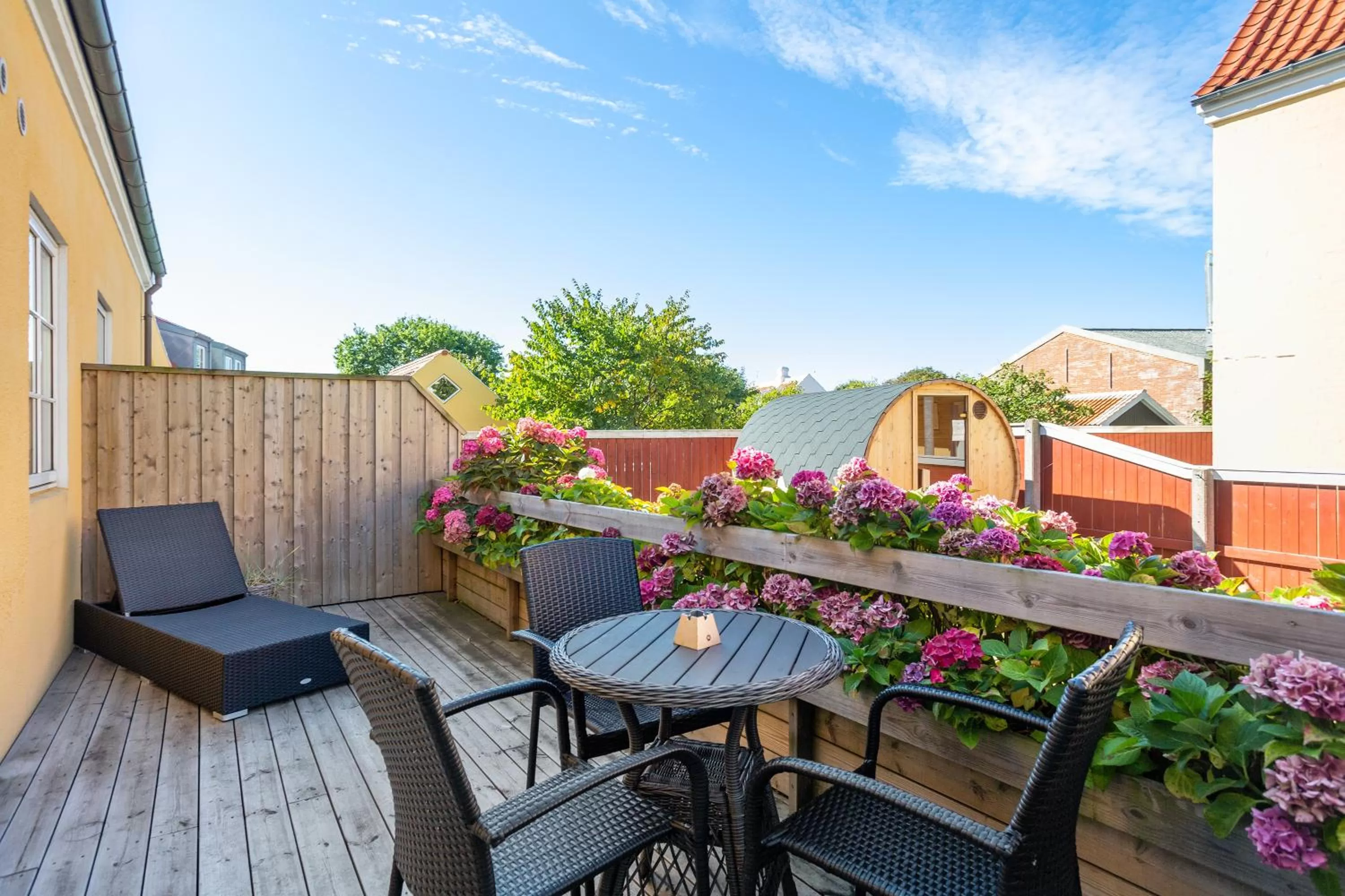 Patio in Skagen Harbour Hotel