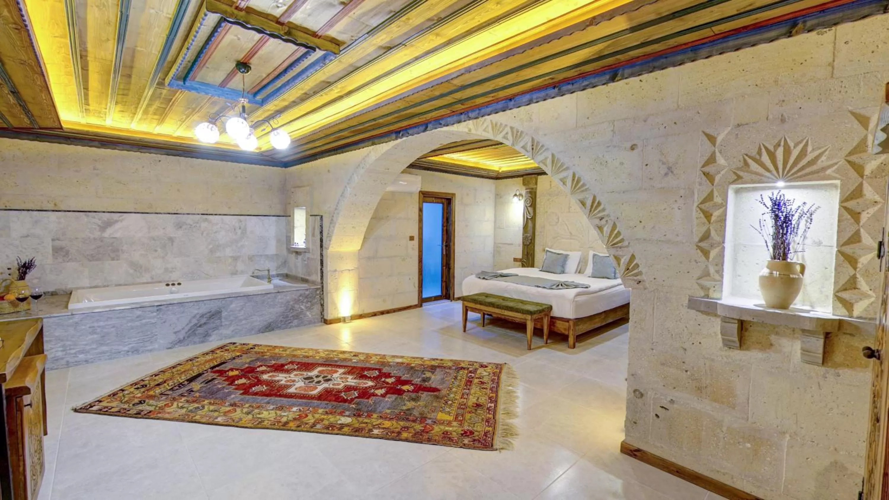Bed in Premium Cappadocia House