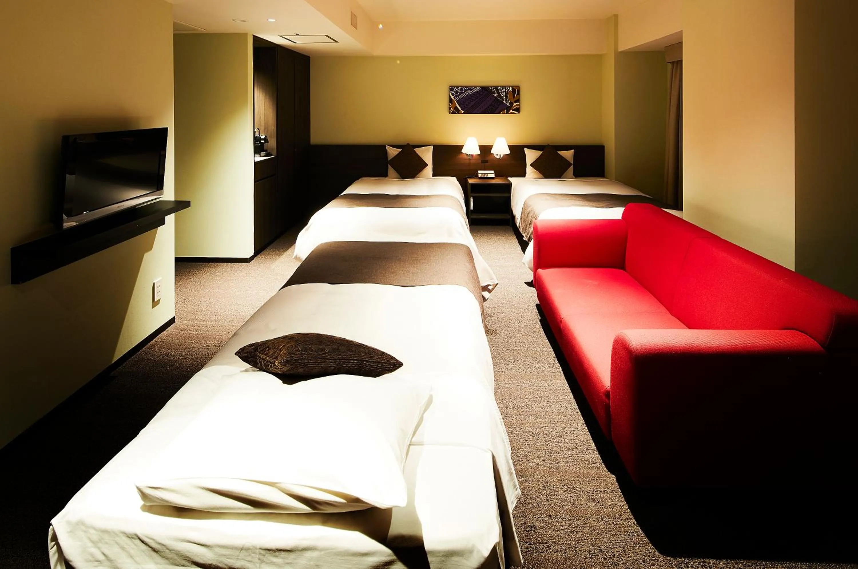 Bed in Ginza Grand Hotel