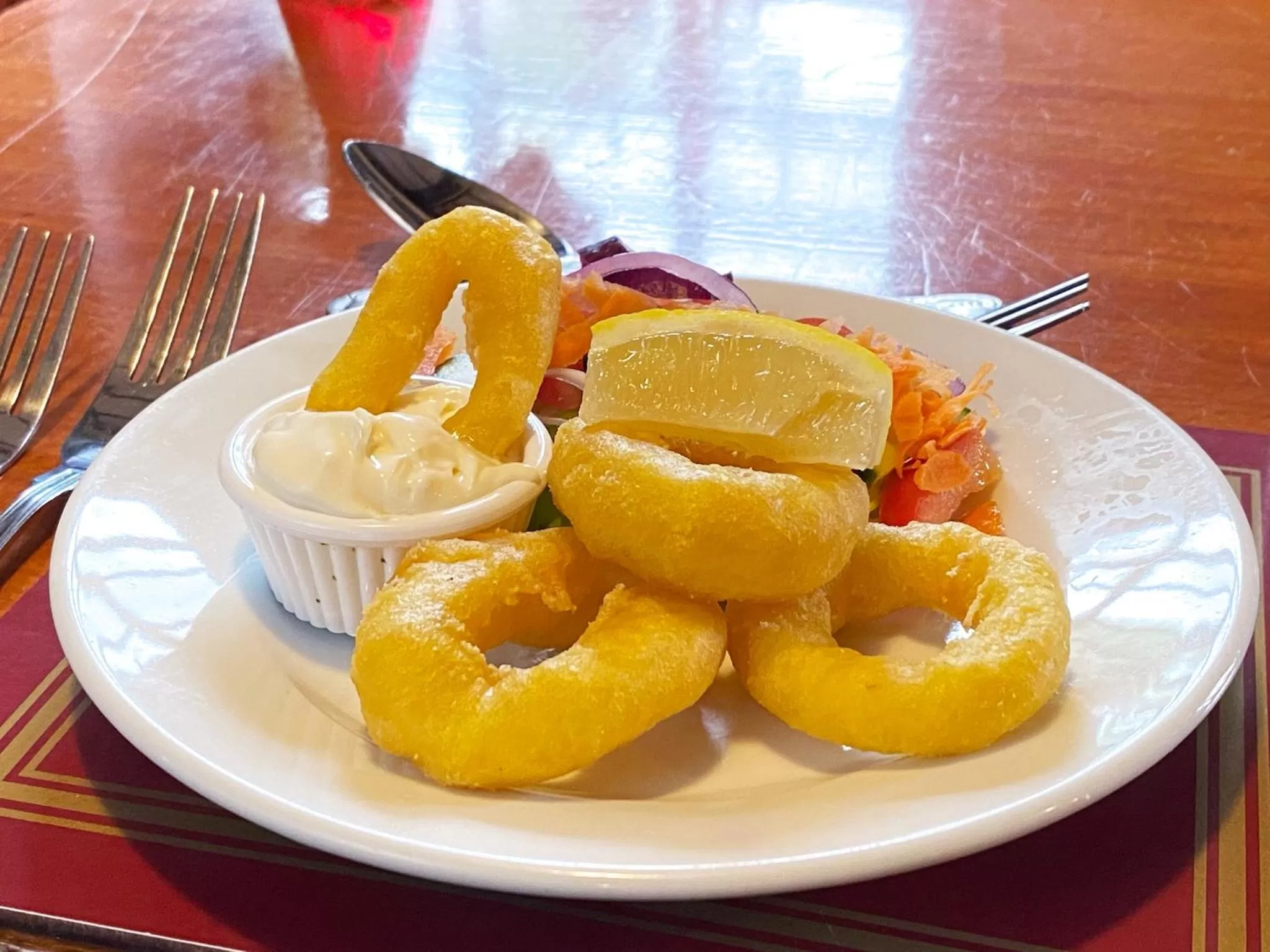 Food and drinks in The Five Bells, Eastry