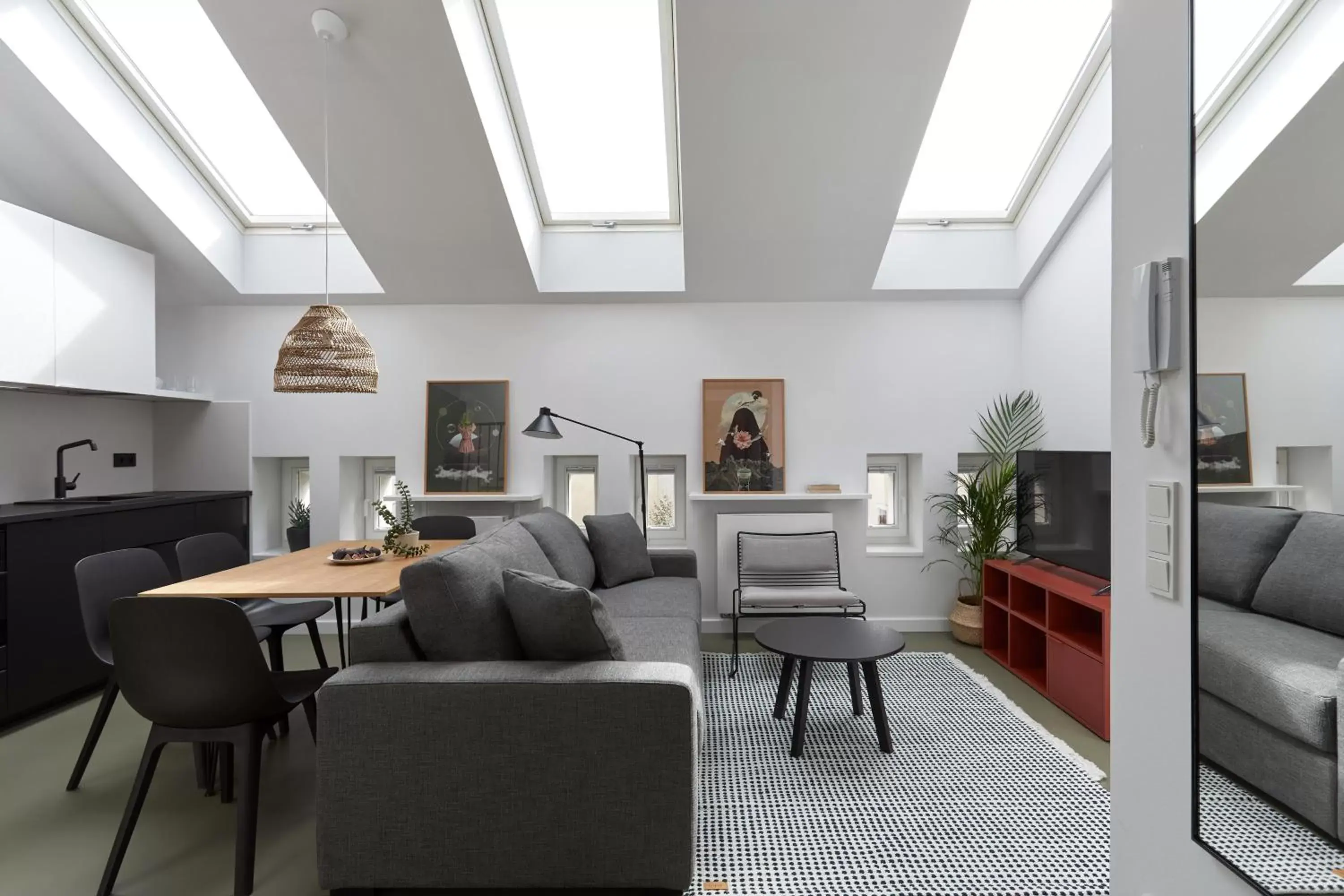 Living room in PLANTONIA Aparthotel Living room in PLANTONIA Aparthotel