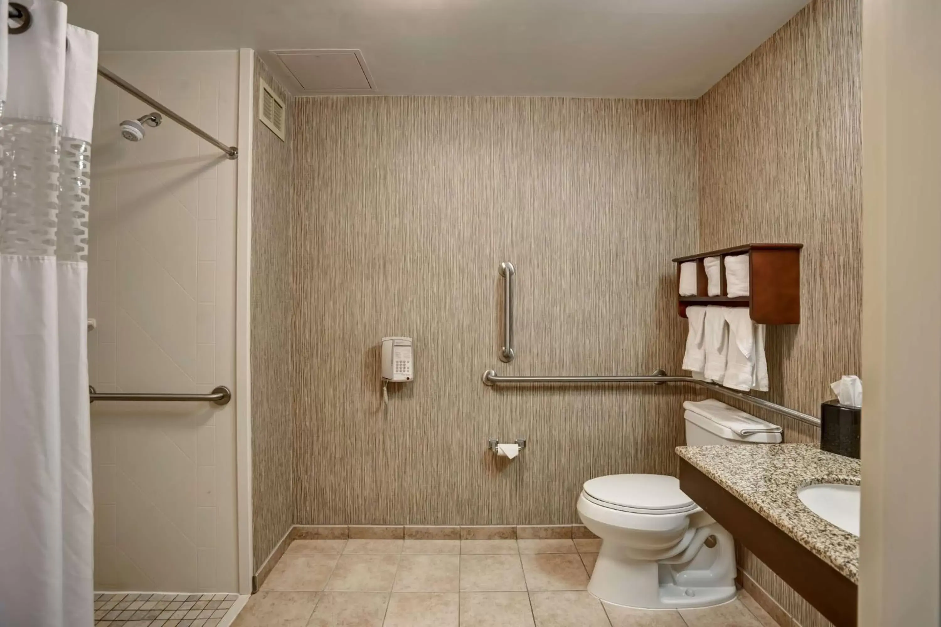 Bathroom in Hampton Inn Scranton at Montage Mountain