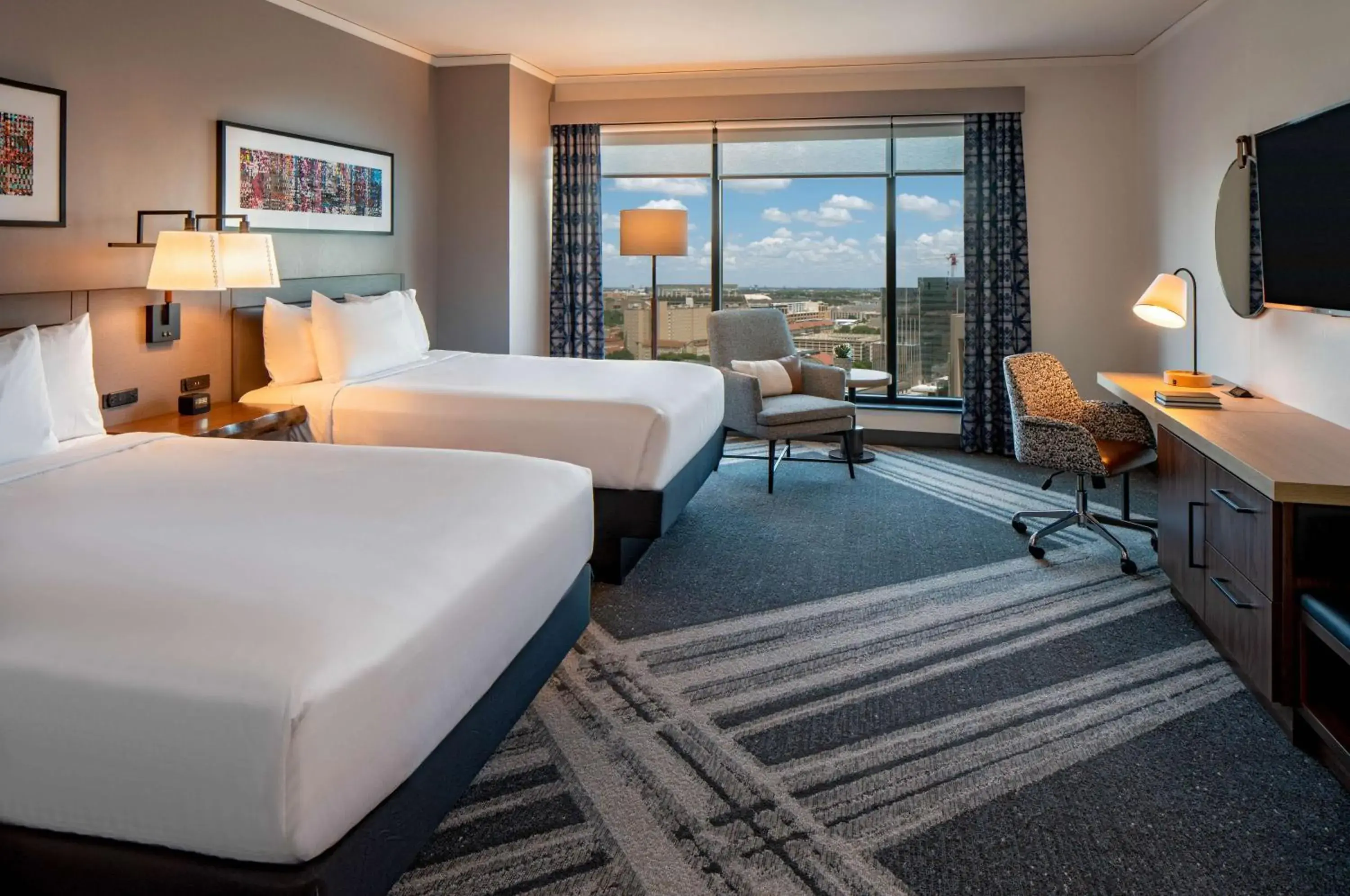Bed in Hilton Garden Inn Austin University Capitol District Bed in Hilton Garden Inn Austin University Capitol District