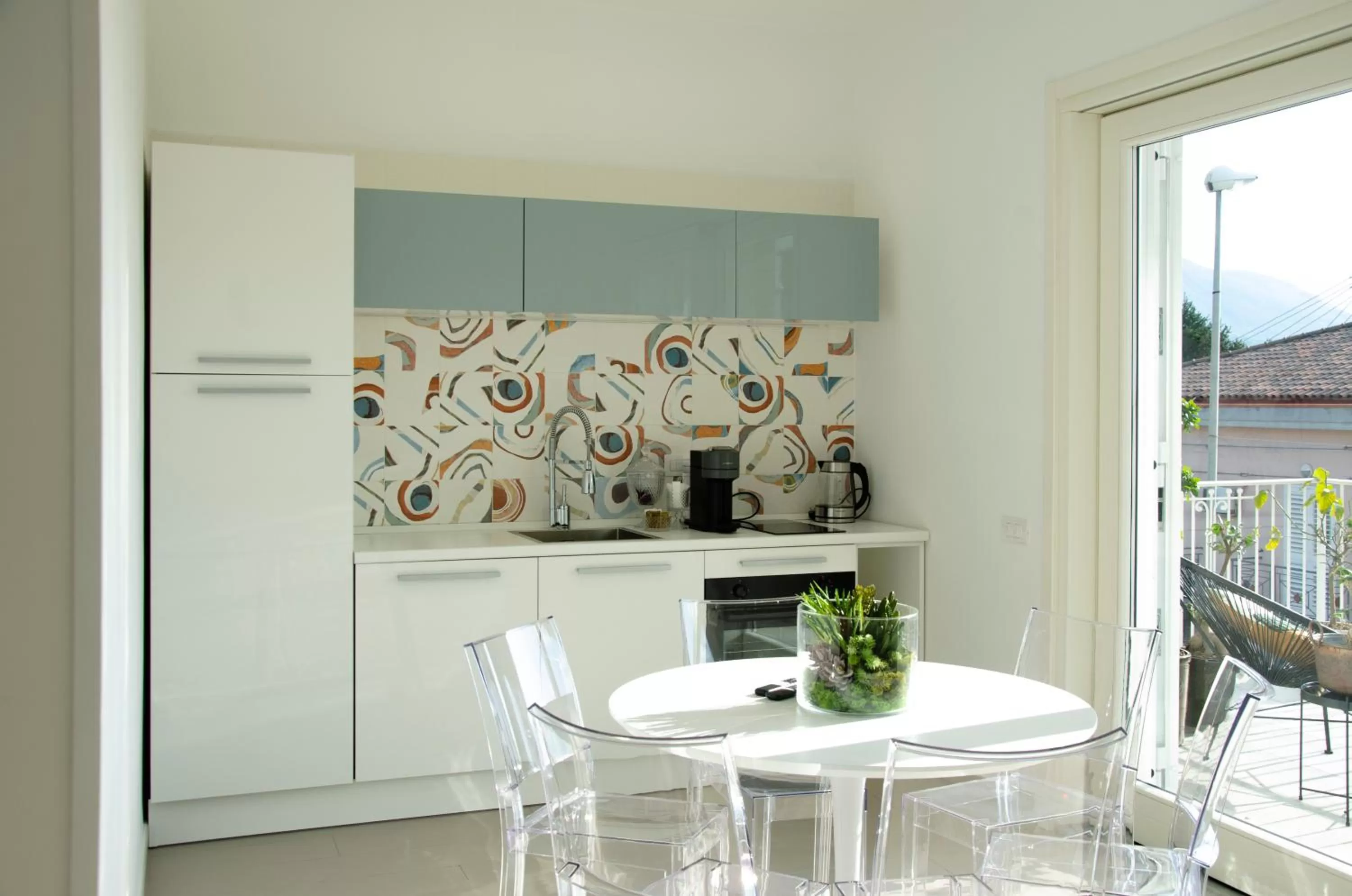 Communal kitchen in Donna Elena Rooms