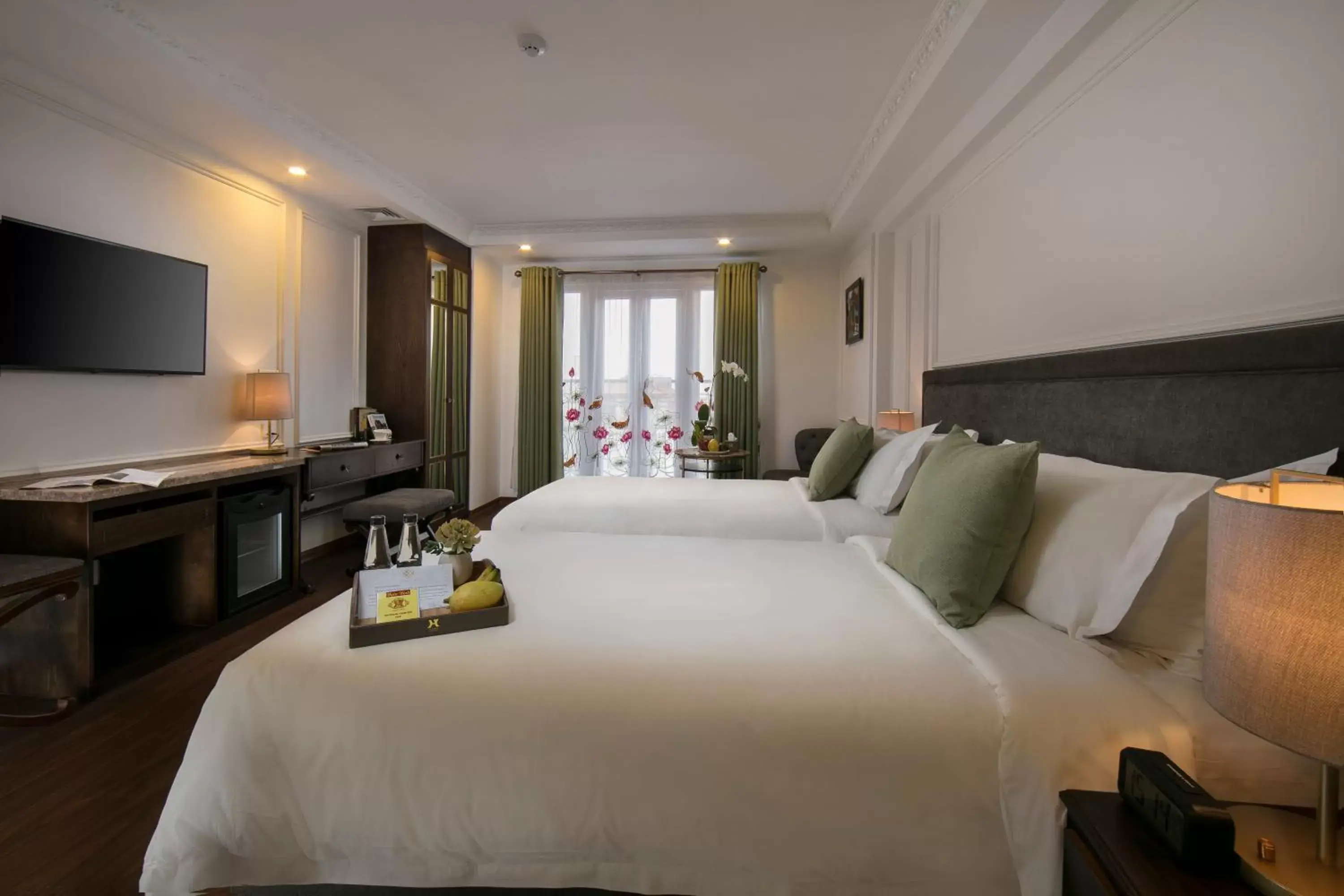 Photo of the whole room, Bed in Hanoi Allure Hotel