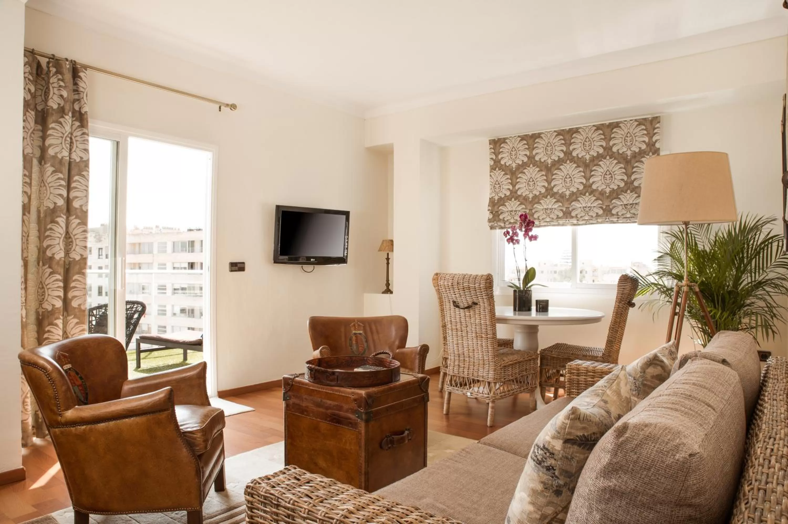 Seating area in Hotel Feliz