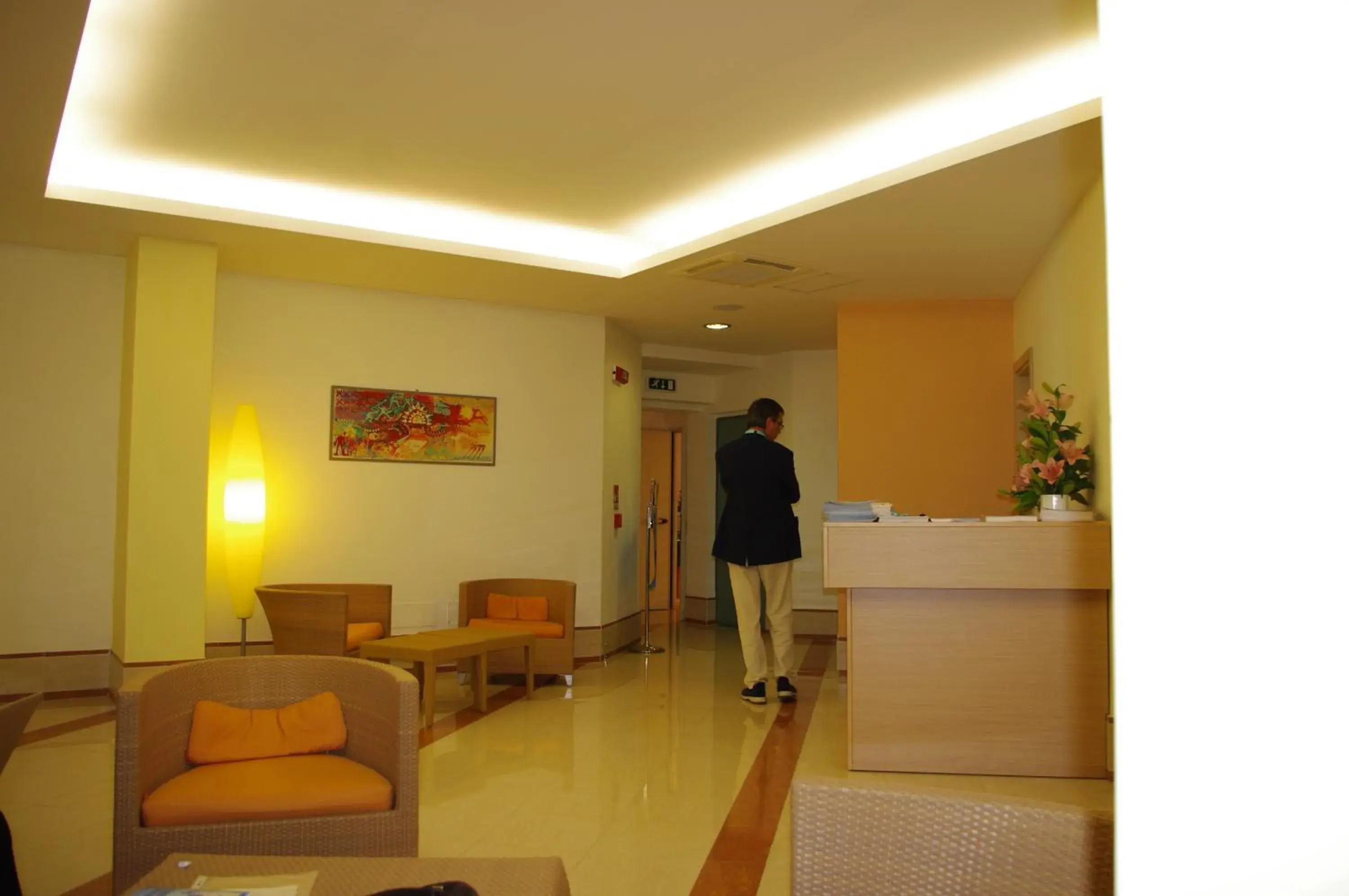 Lobby or reception in Hotel I Melograni