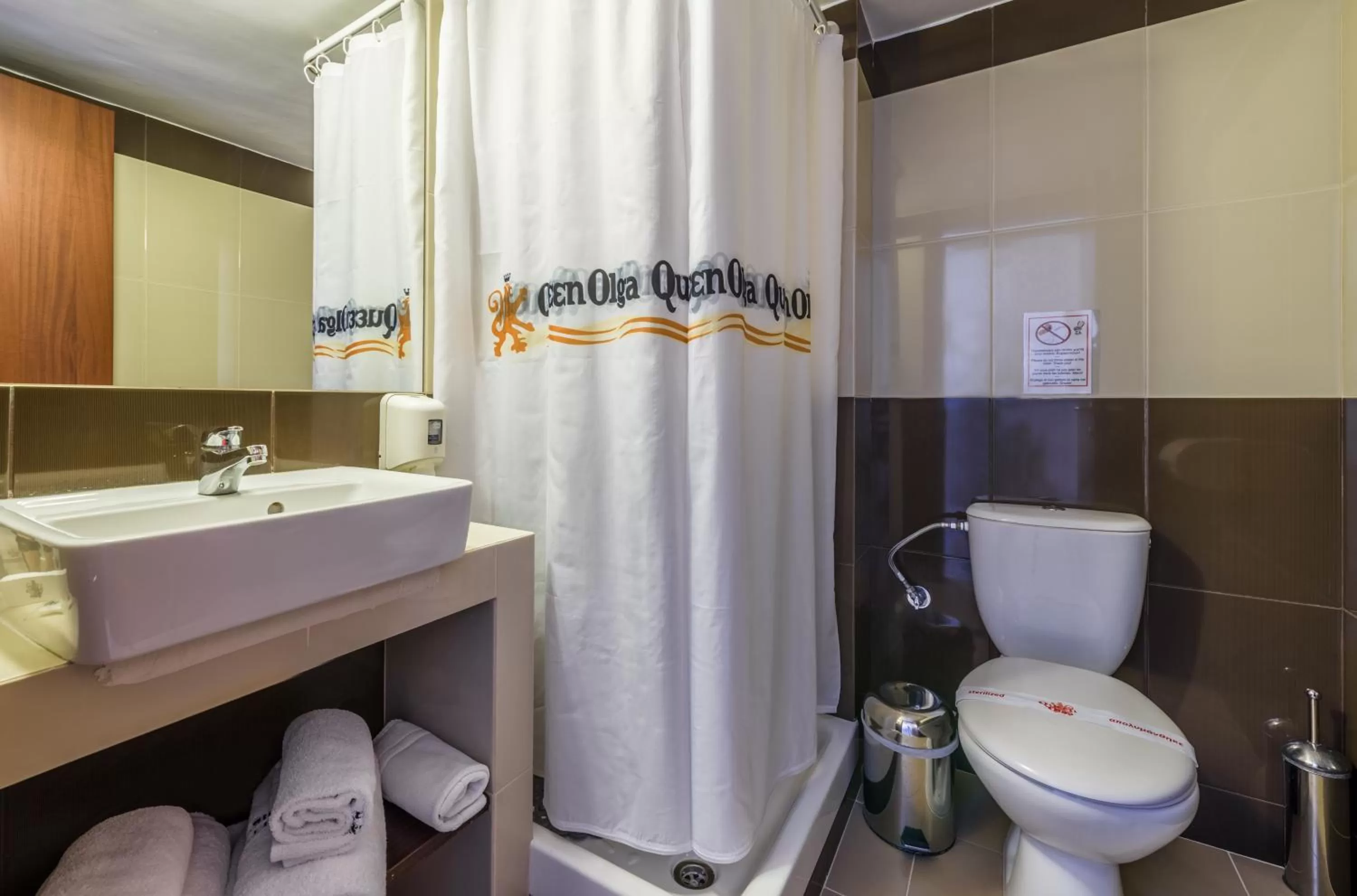 Shower in Queen Olga Hotel