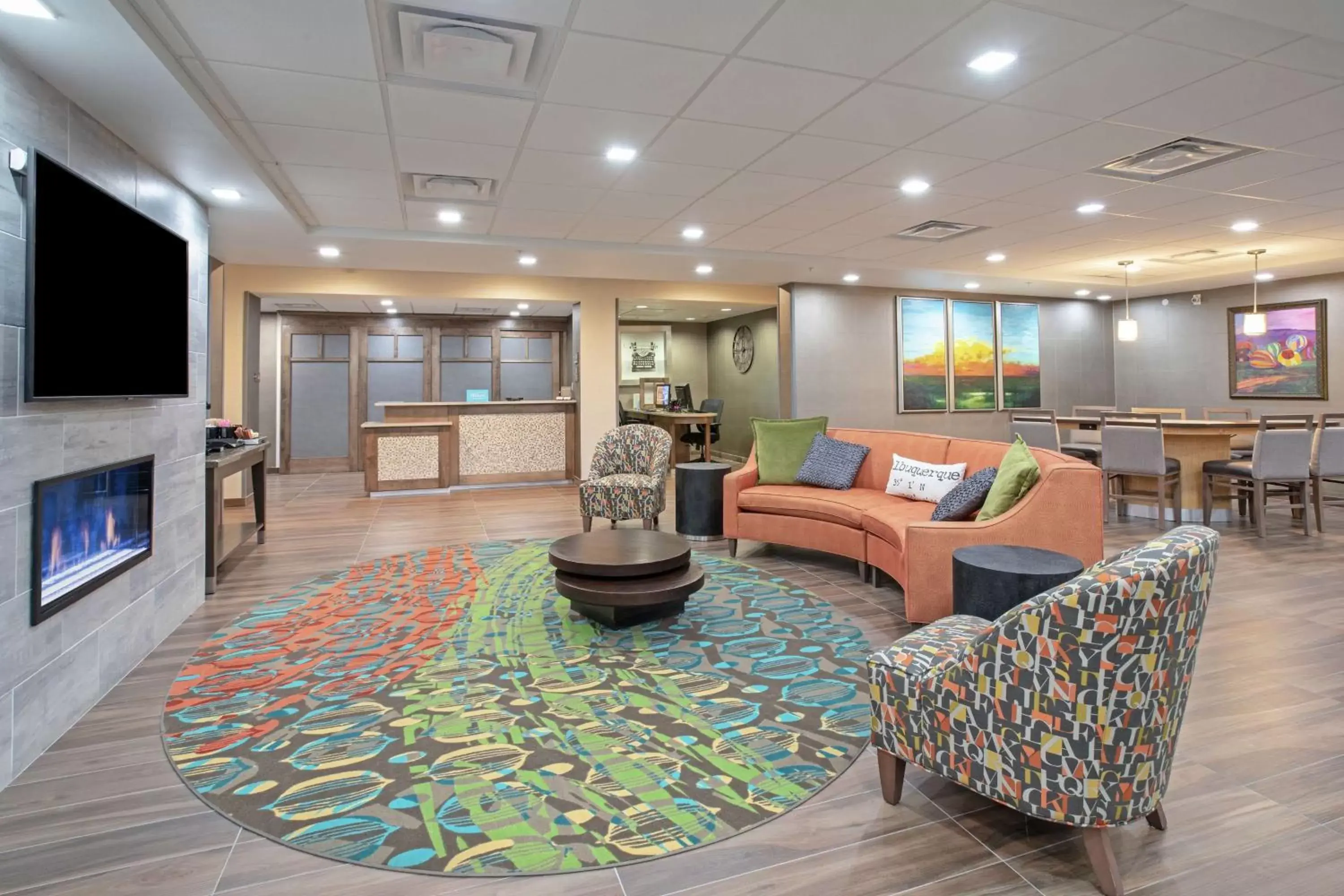 Lobby or reception, Lobby/Reception in Homewood Suites by Hilton Albuquerque-Journal Center