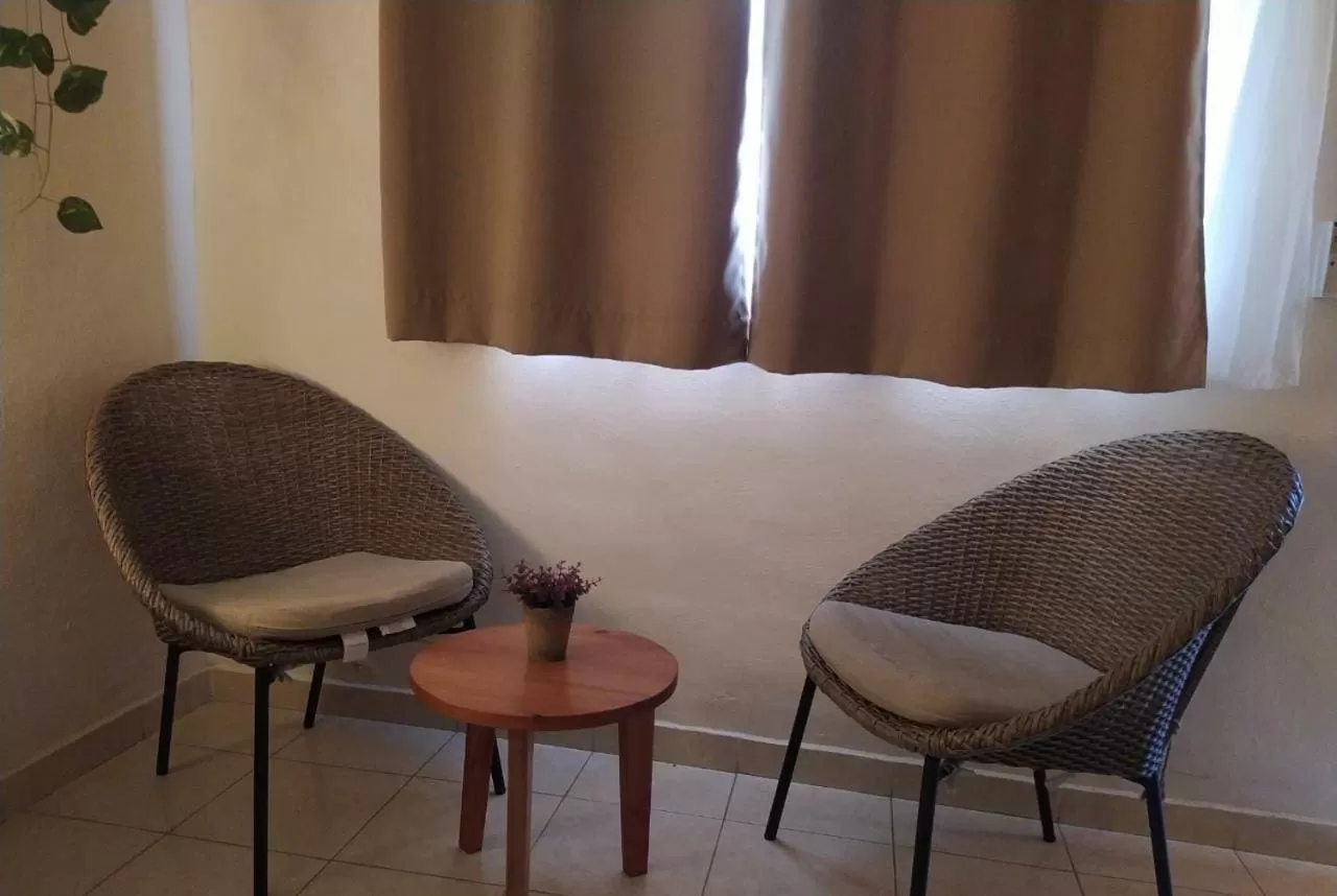 Seating area in Hotel Sur Bacalar