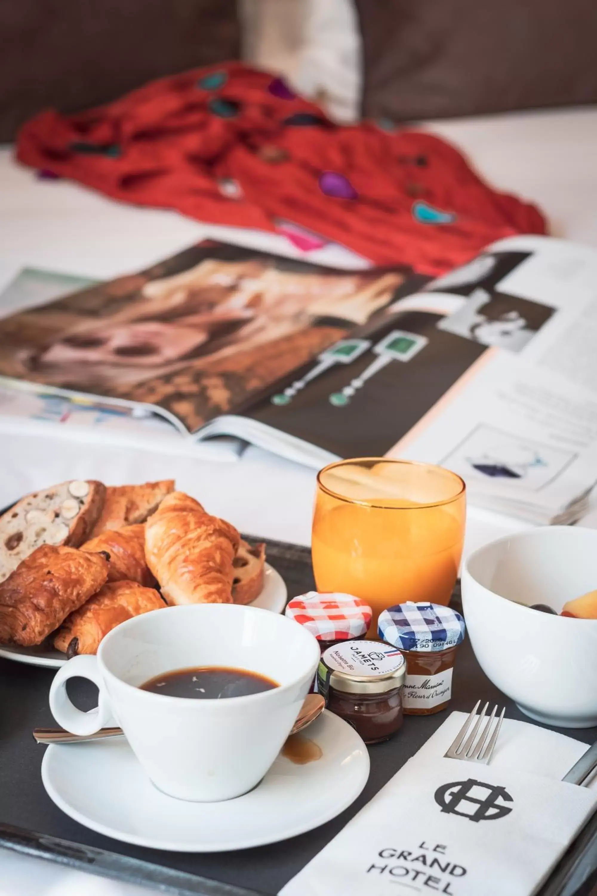 Food and drinks, Breakfast in Le Grand Hotel