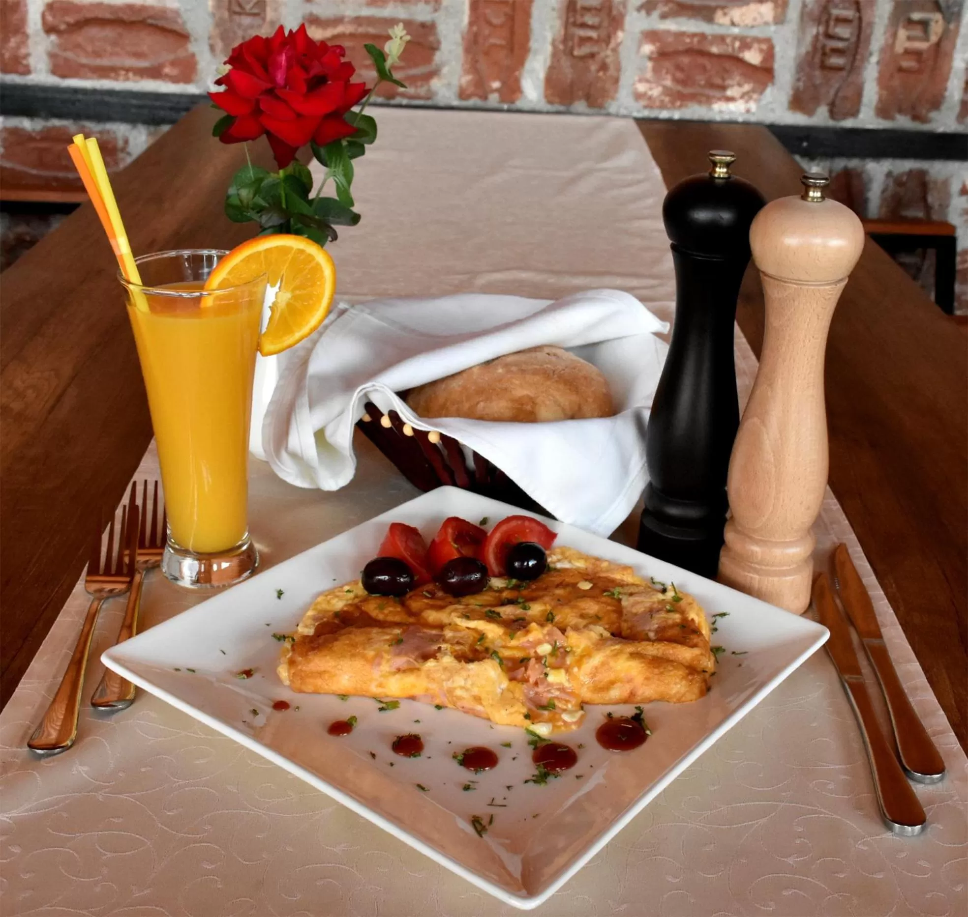 Breakfast in Hotel and winery LOZAR