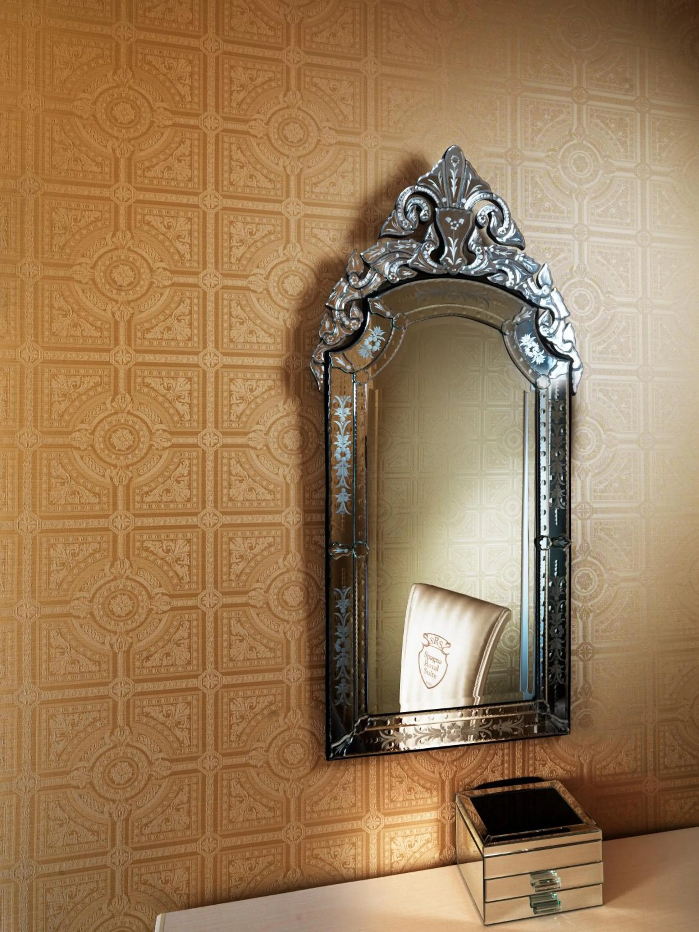 Decorative detail in Spagna Royal Suite