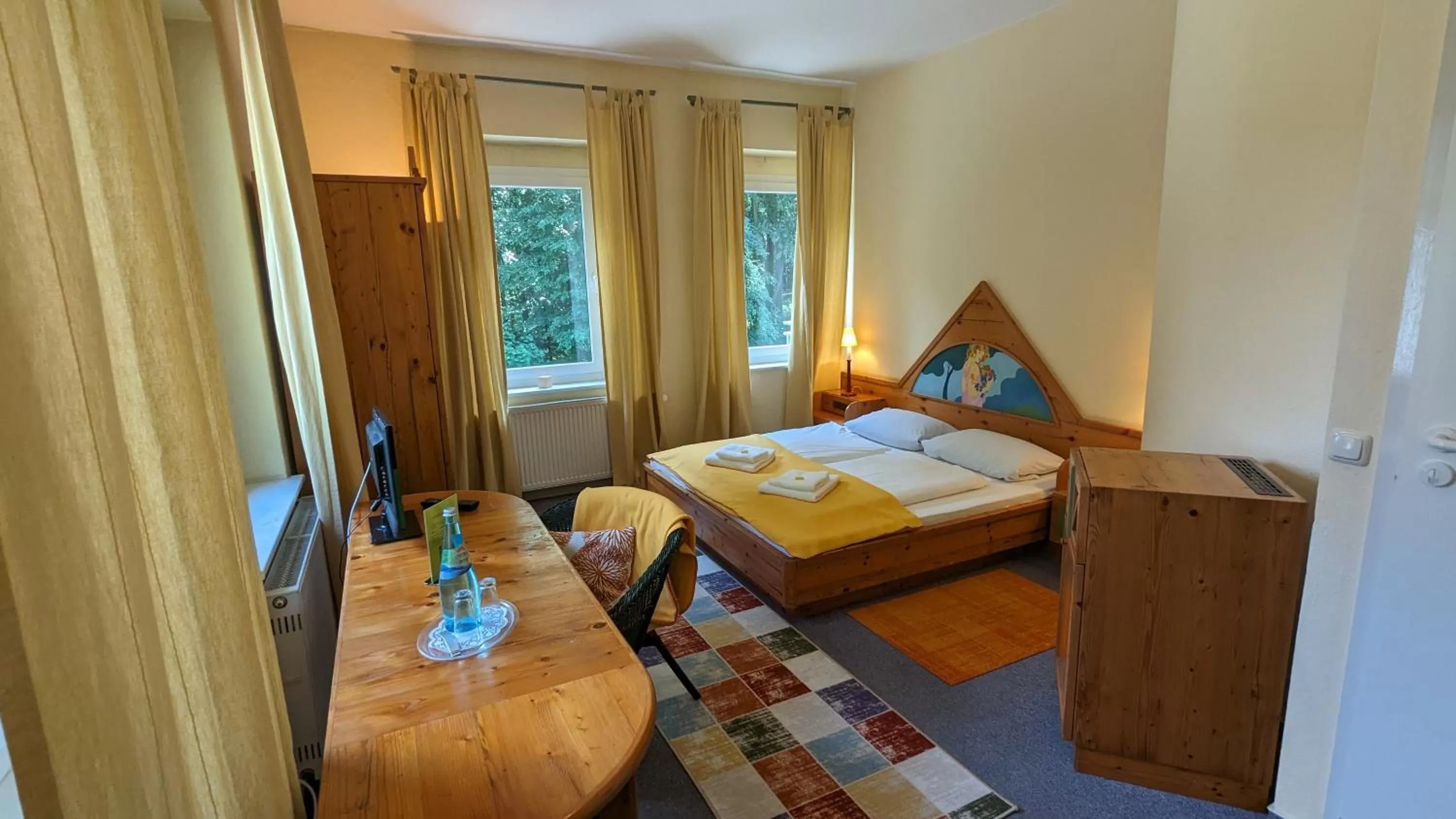 Photo of the whole room, Bed in Naturhotel Forsthaus