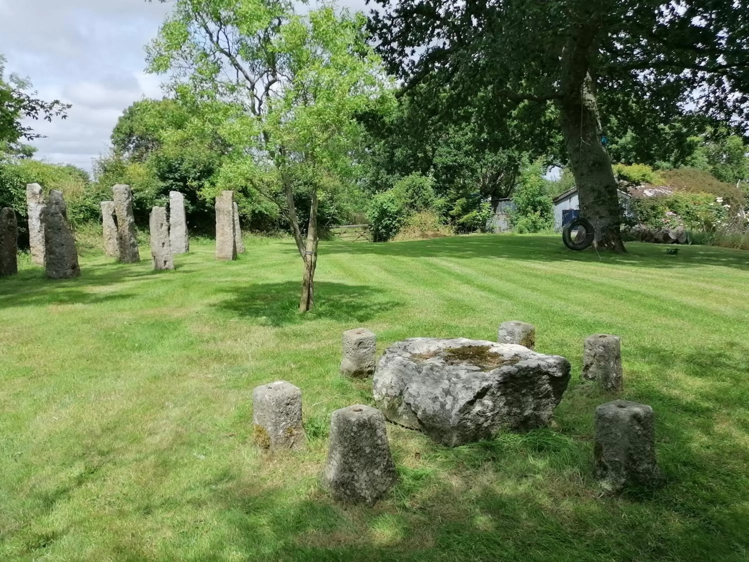 Garden in Lovaton Farmhouse