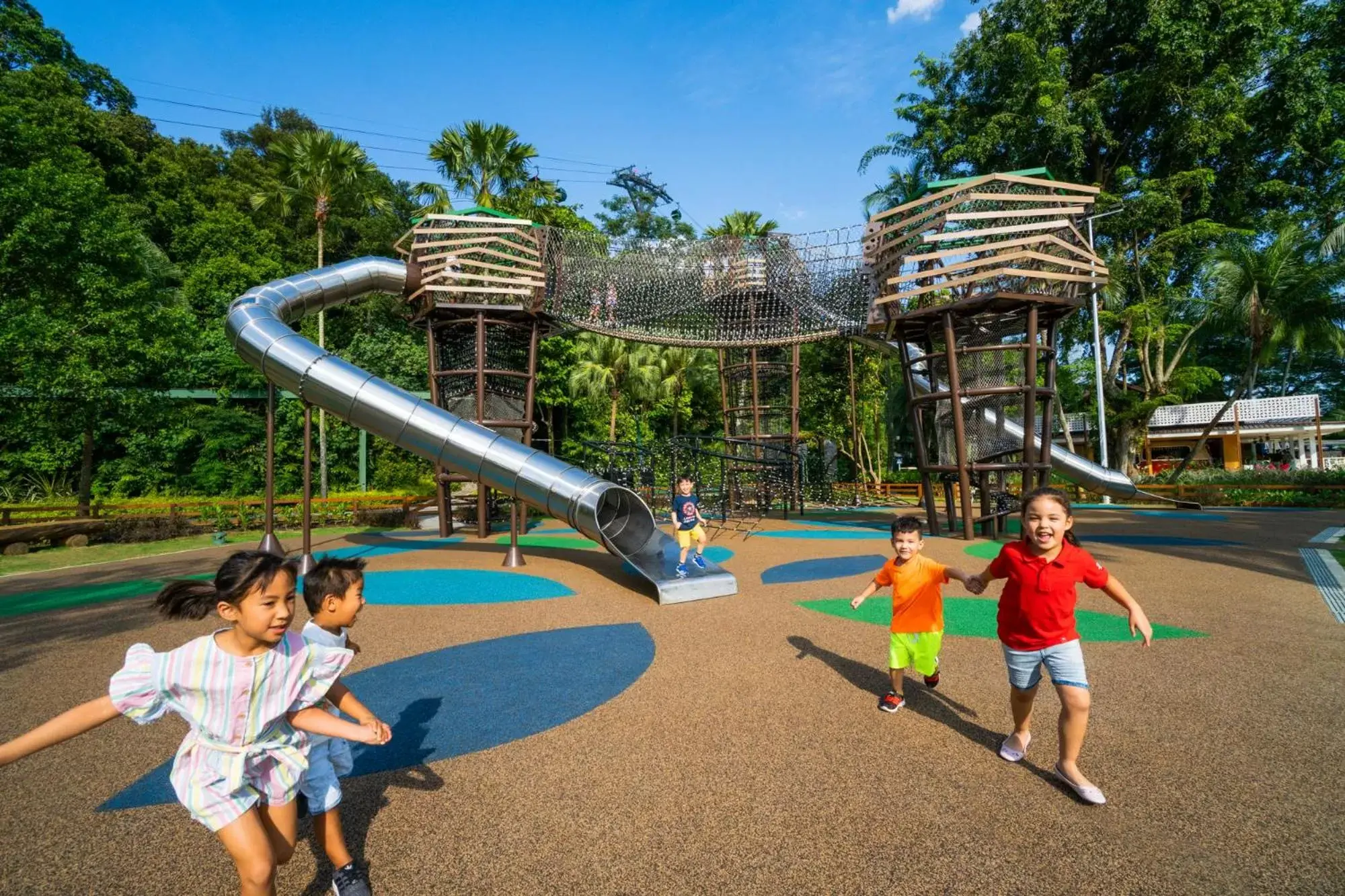 Children play ground, Water Park in Shangri-La Rasa Sentosa, Singapore