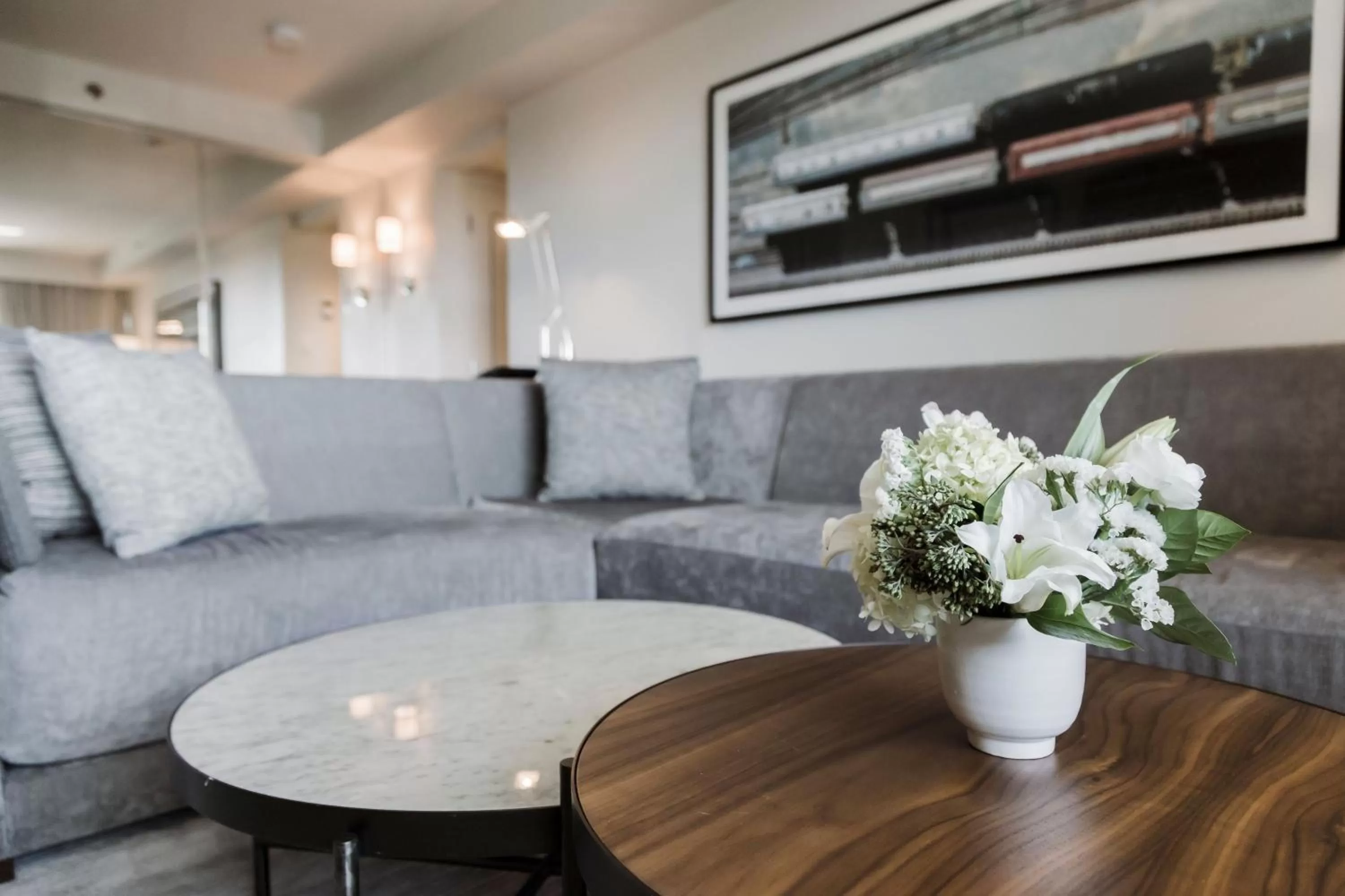 Living room in The James Hotel