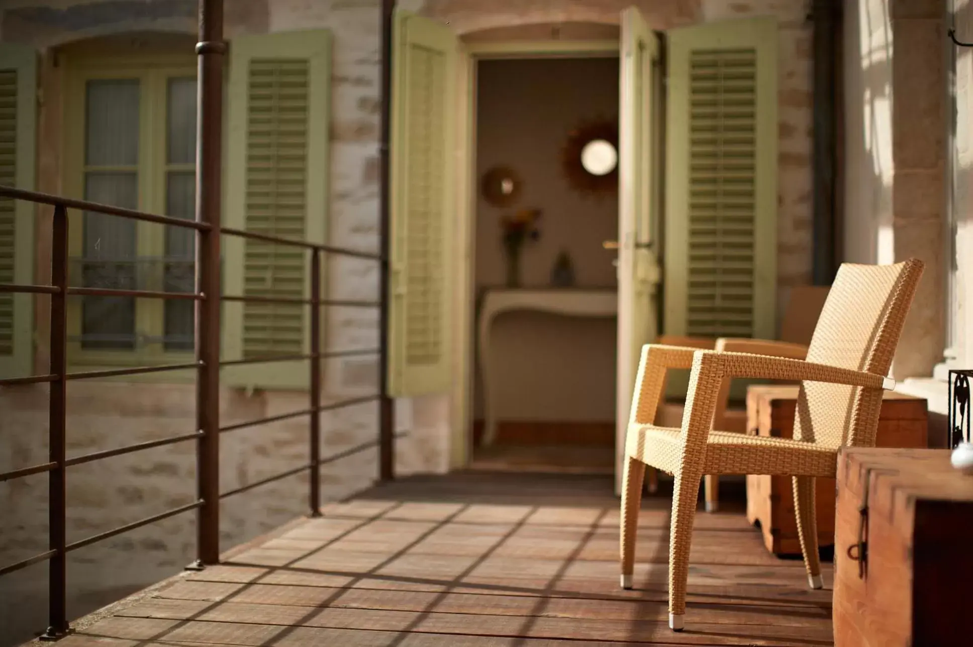 Balcony/Terrace in Le Clos Sainte-Marguerite - Chez les Fatien