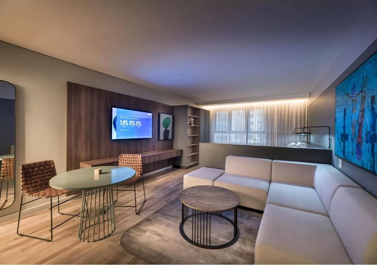 Seating area in The Rockefeller Hotel by NEWMARK