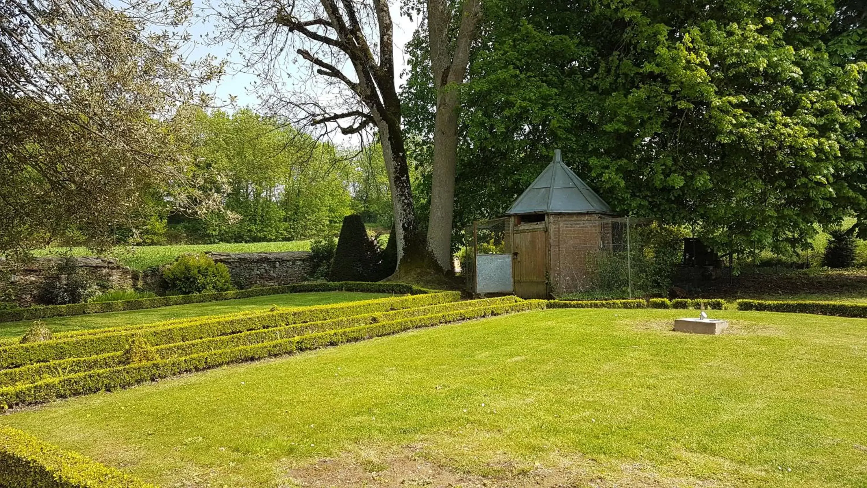 Garden in Le Manoir de la Bigotière