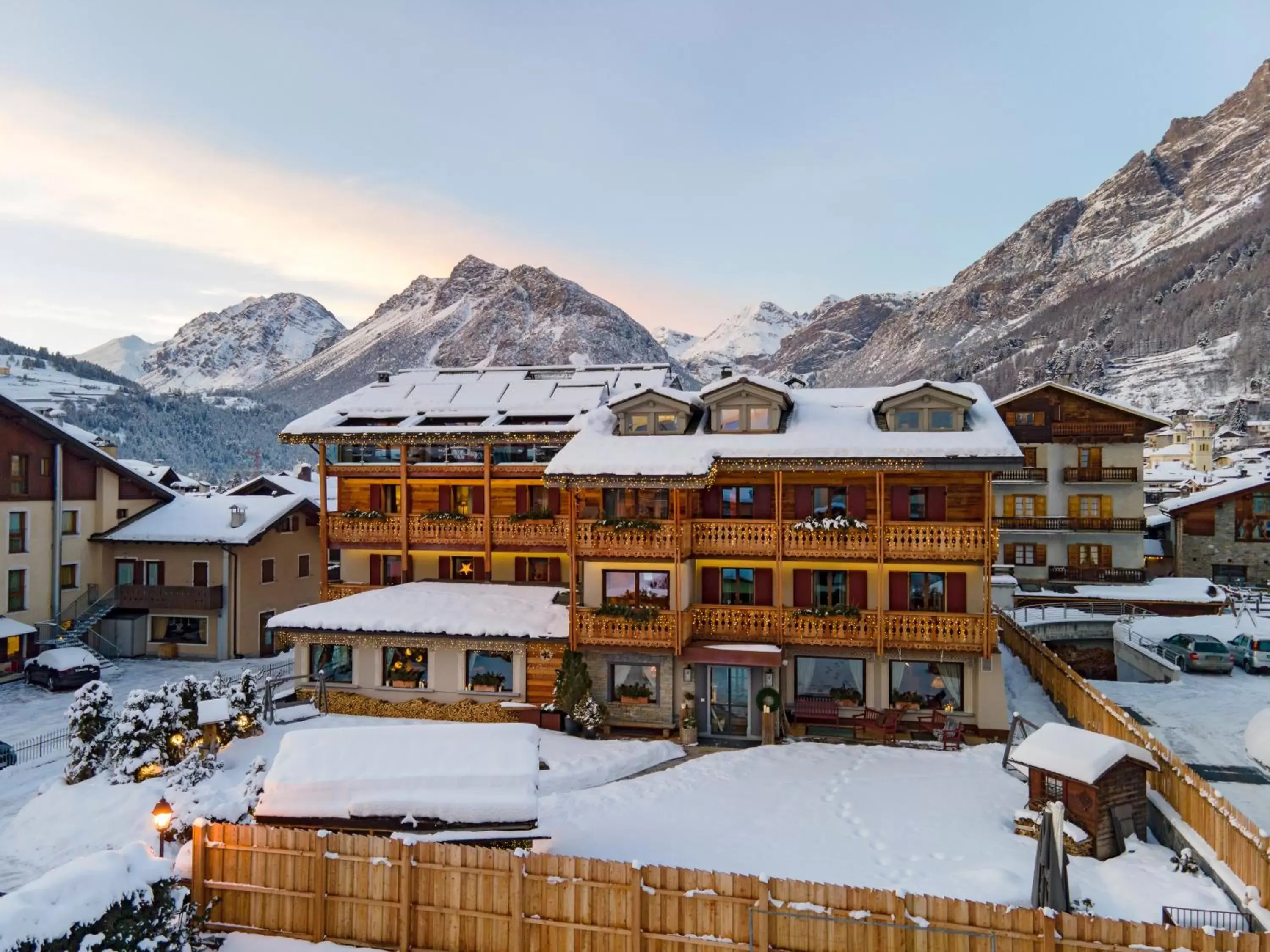 Property building, Winter in La Genzianella Bormio