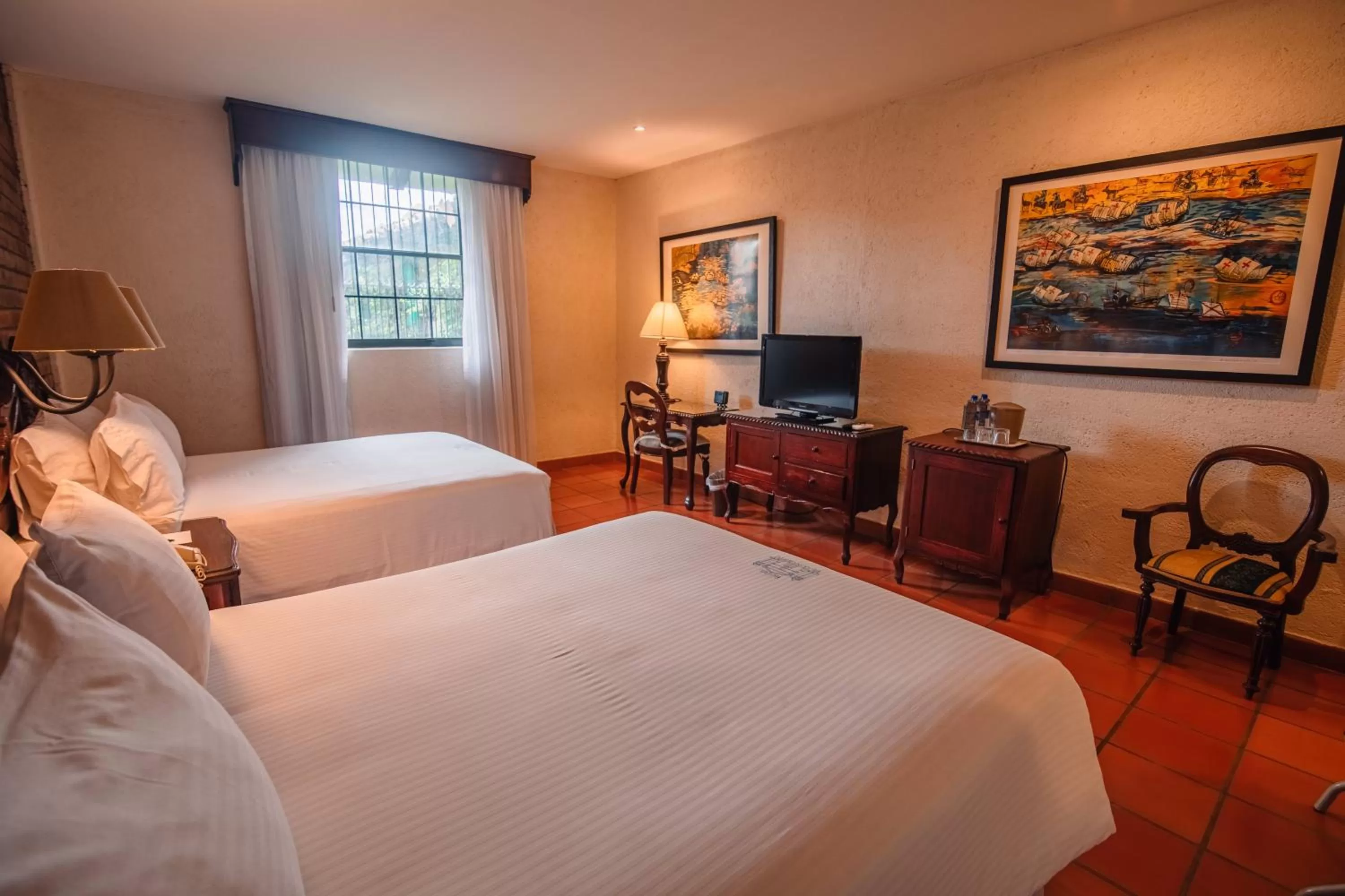 Photo of the whole room, Bed in Hotel El Convento Leon Nicaragua