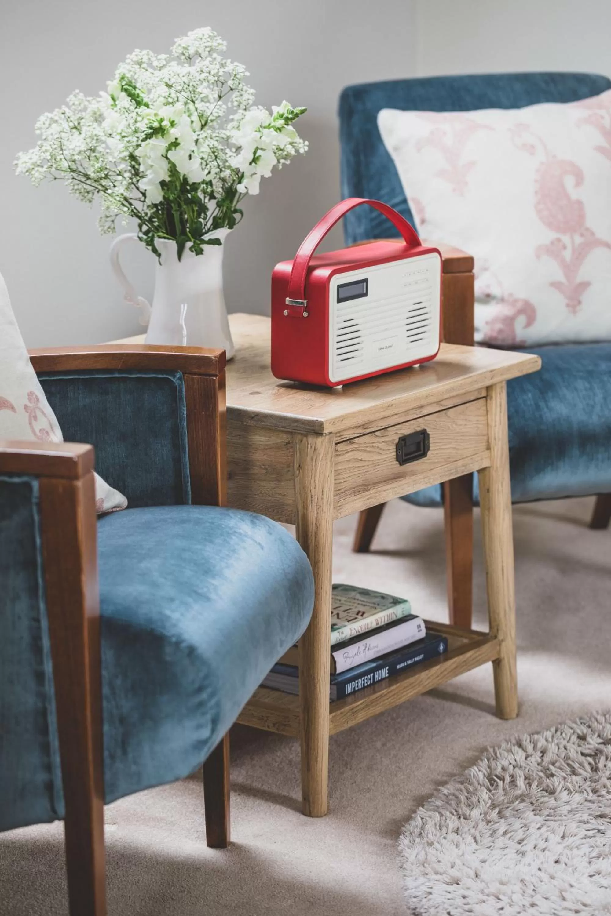Seating area in The Clive Arms
