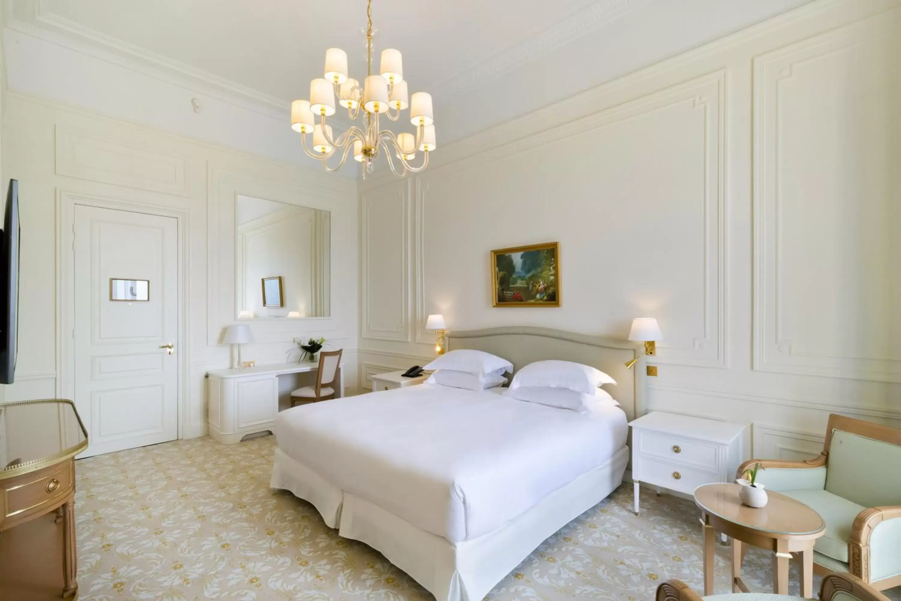 Bedroom, Bed in Hôtel du Palais Biarritz, in The Unbound Collection by Hyatt
