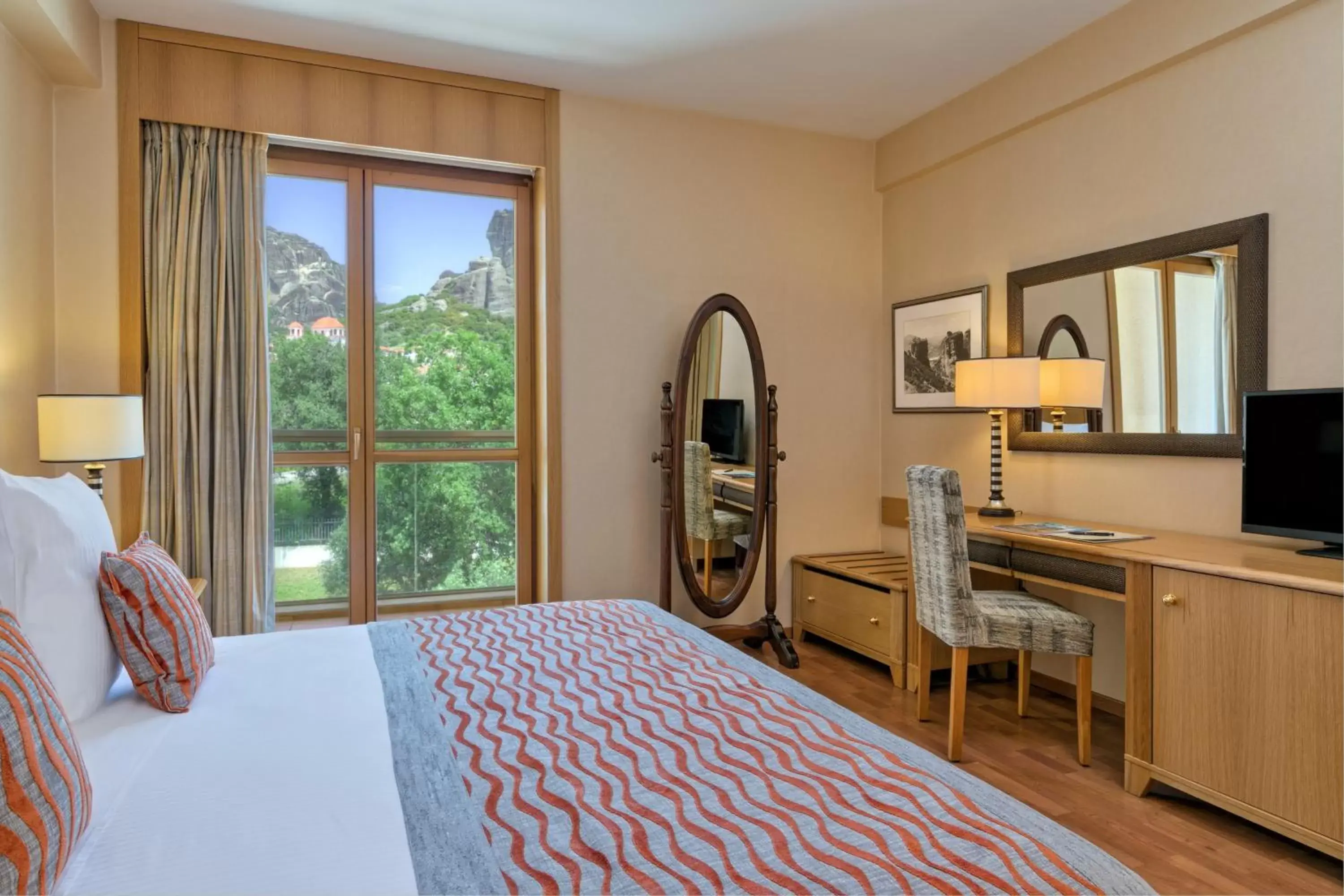 Bed in Divani Meteora Hotel Bed in Divani Meteora Hotel