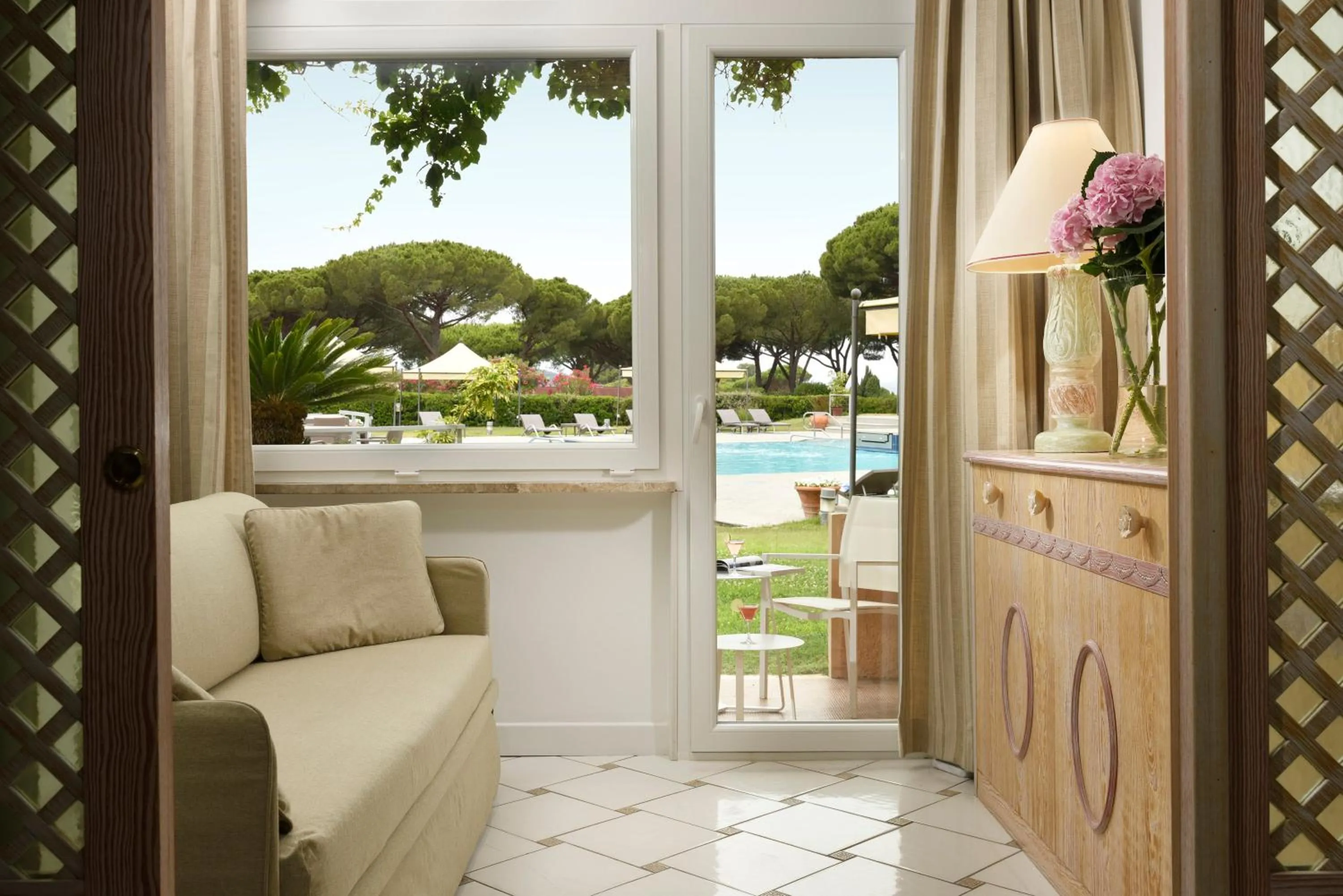 Living room in Golf Hotel Punta Ala