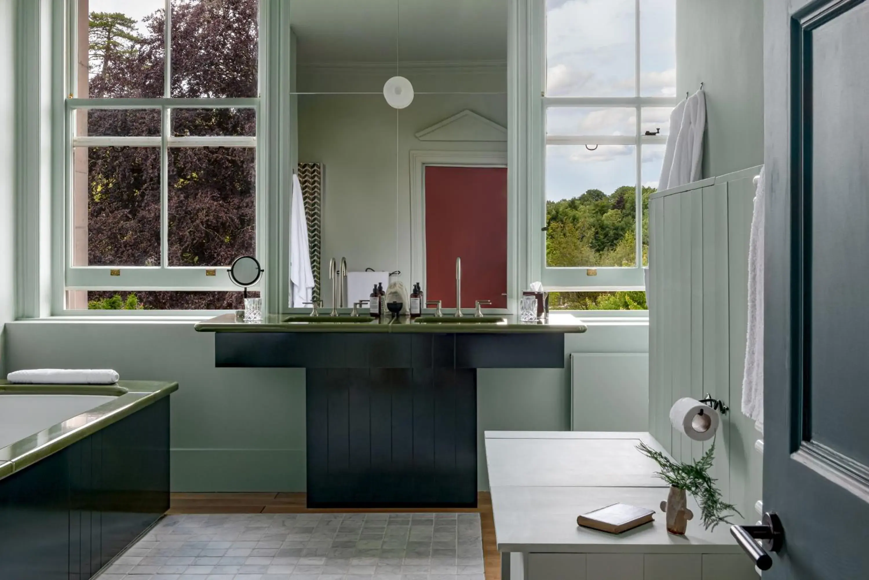 Bathroom in Cowley Manor Hotel