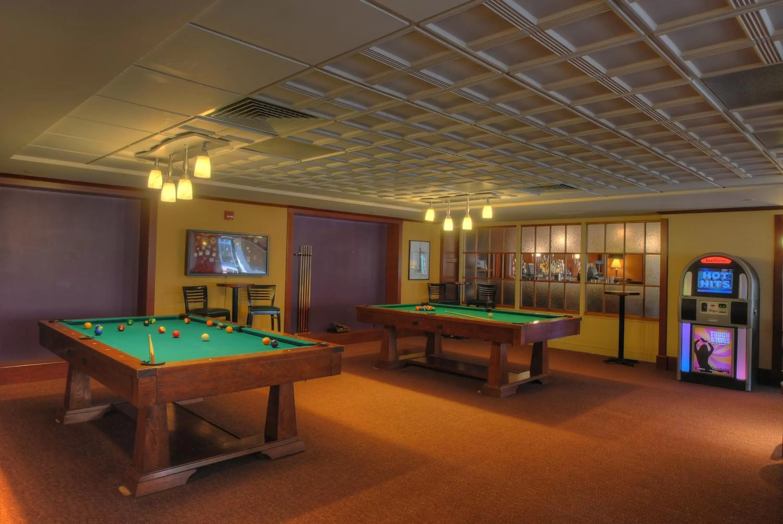 Decorative detail, Billiards in Southbridge Hotel and Conference Center