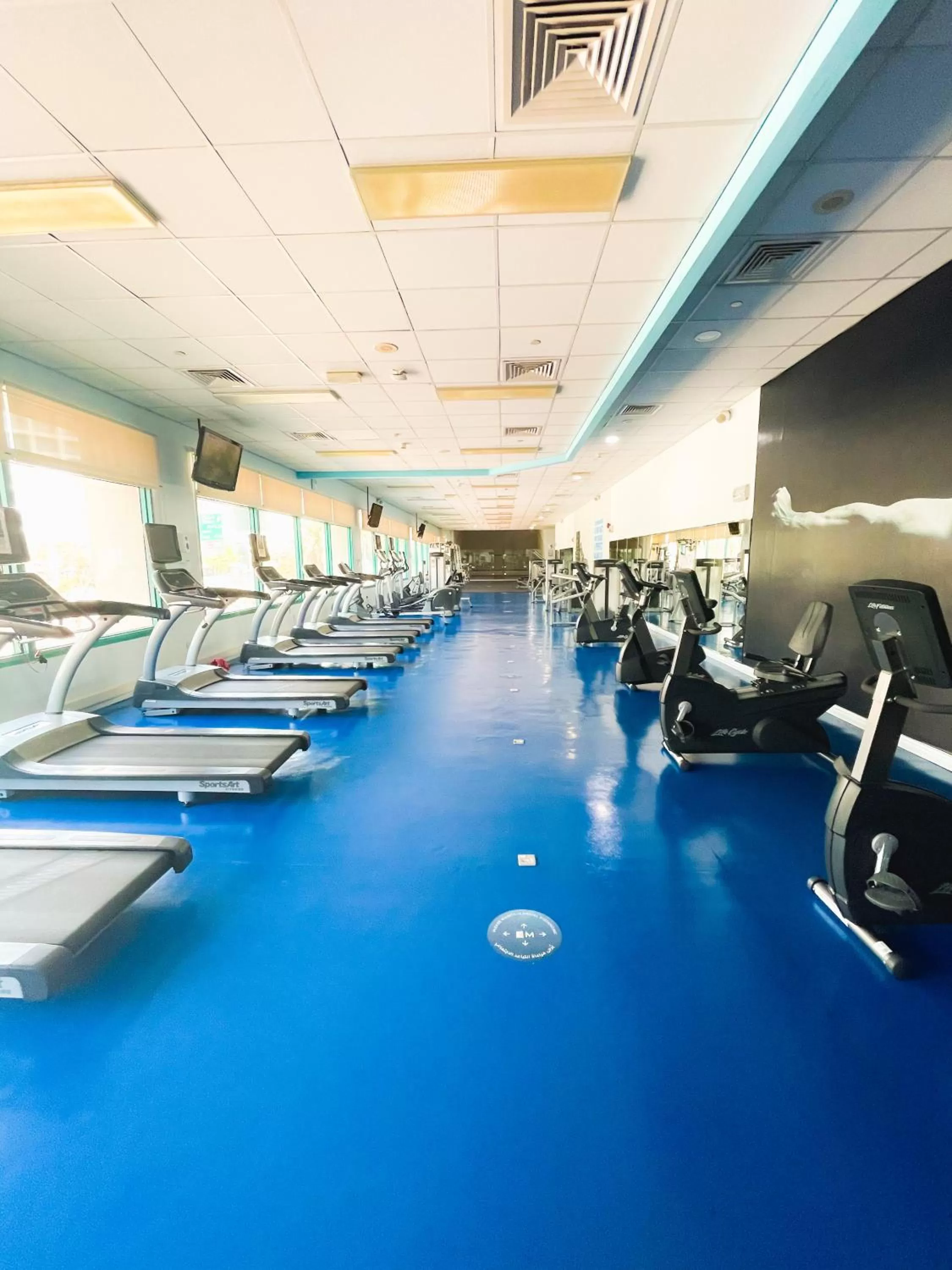 Fitness centre/facilities in Mövenpick Grand Al Bustan