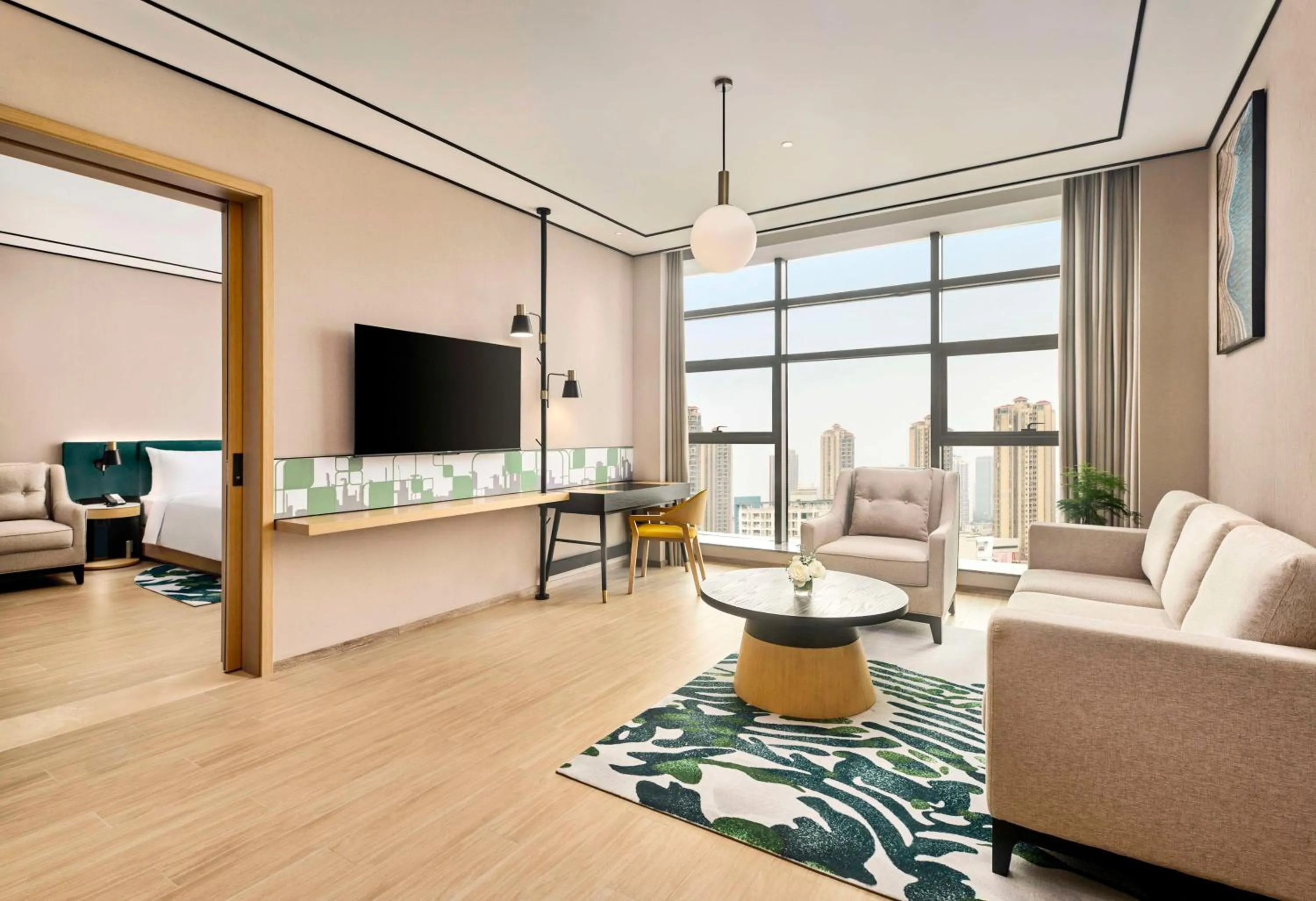 Living room in Hilton Garden Inn Zhuhai Jinan University