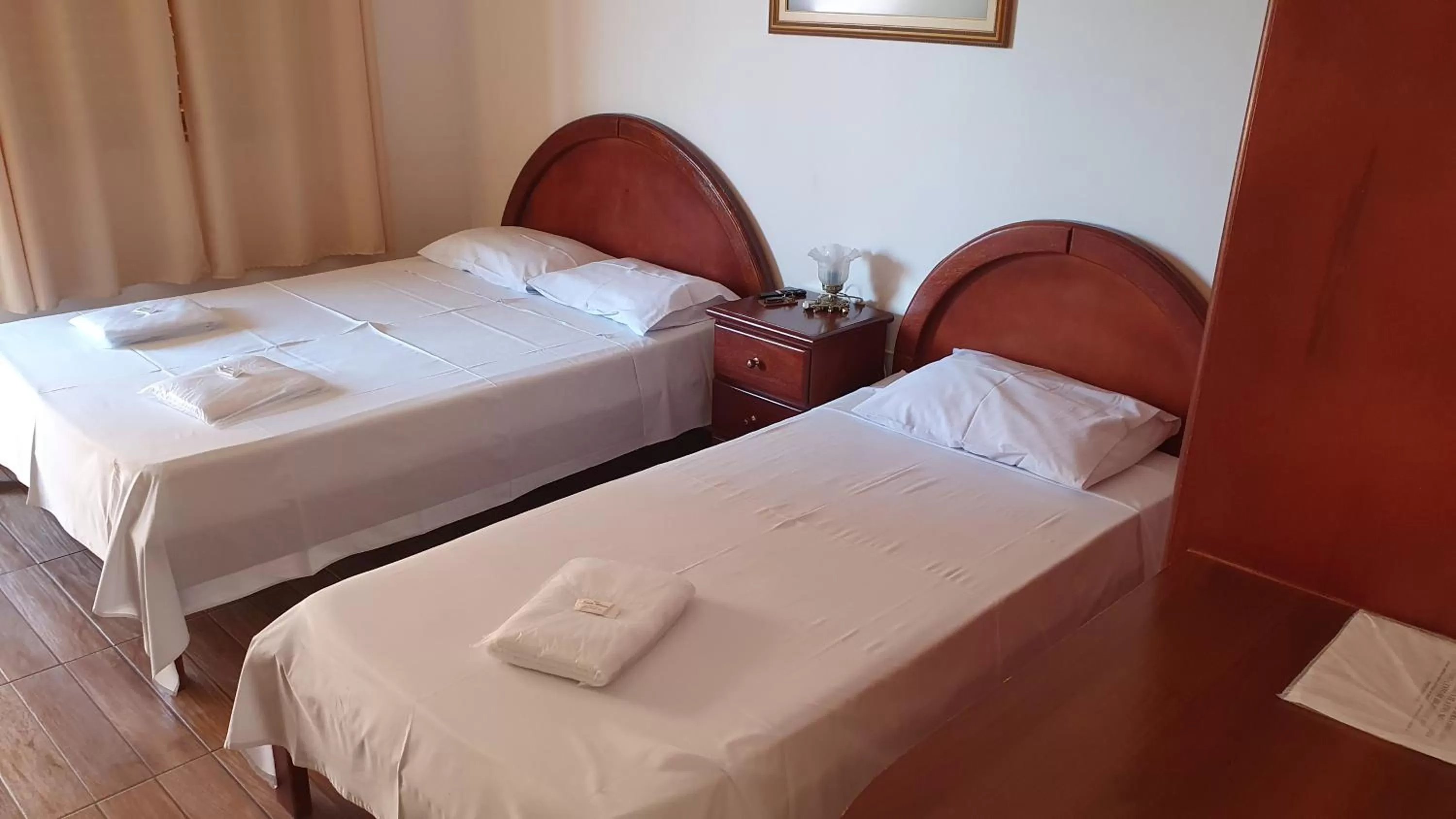 Bed in Hotel Sta Mônica Marília