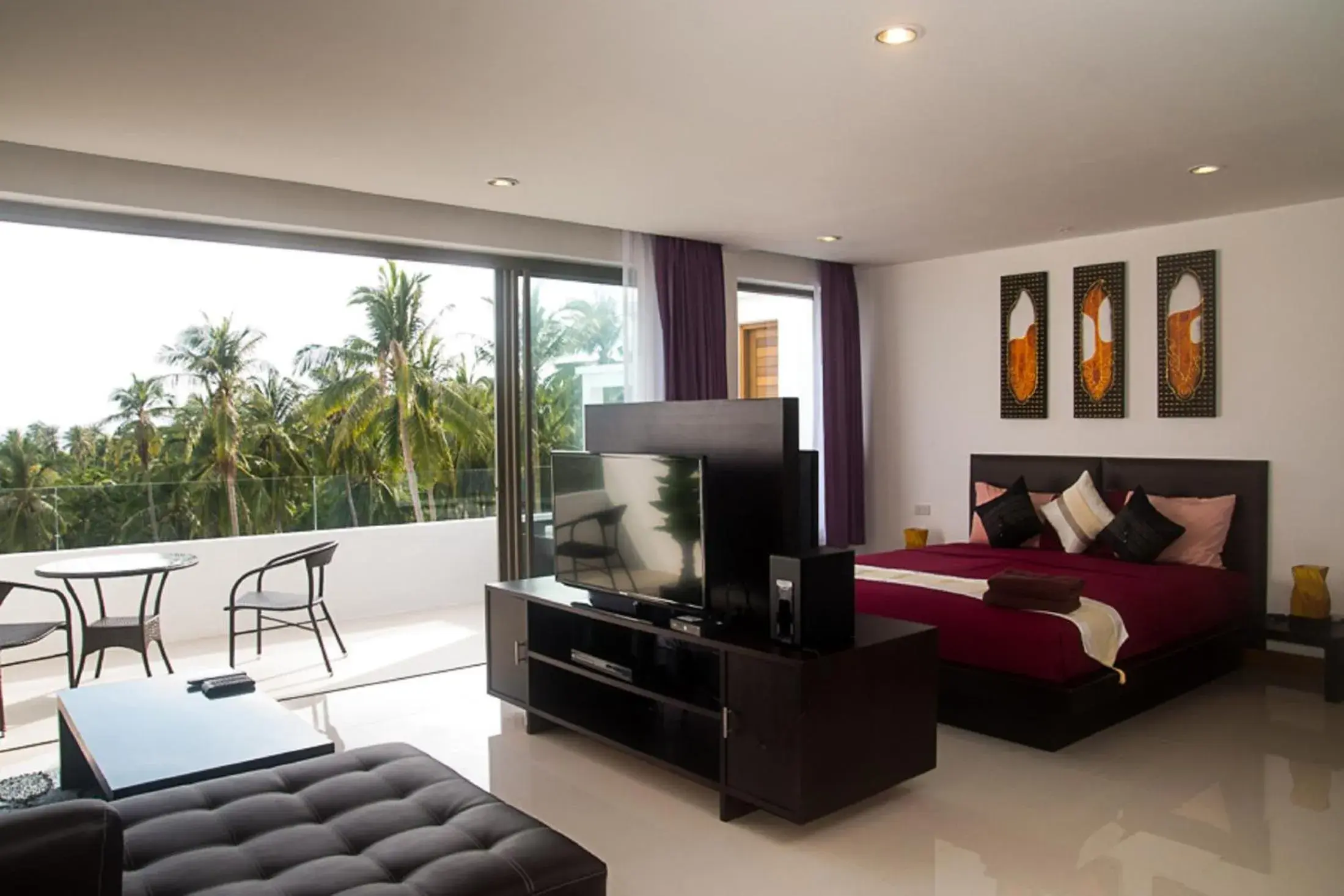 Seating Area in Tropical Sea View Residence