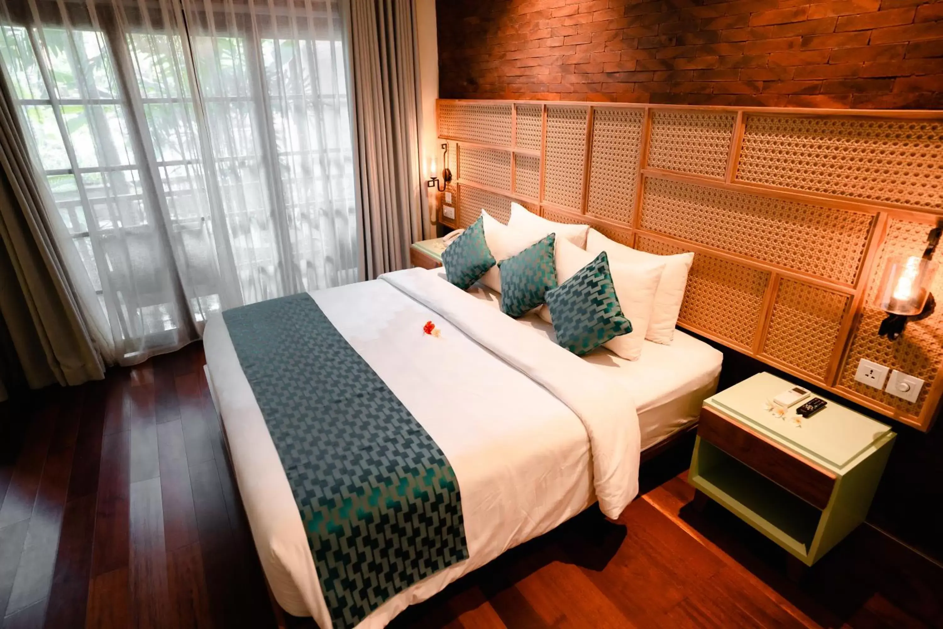 Bedroom, Bed in Fourteen Roses Boutique Hotel, Kuta