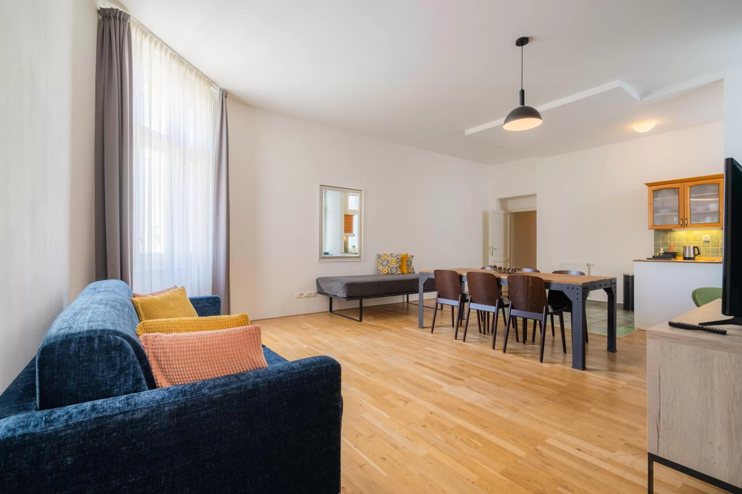 Seating area in EA ApartHotel Melantrich