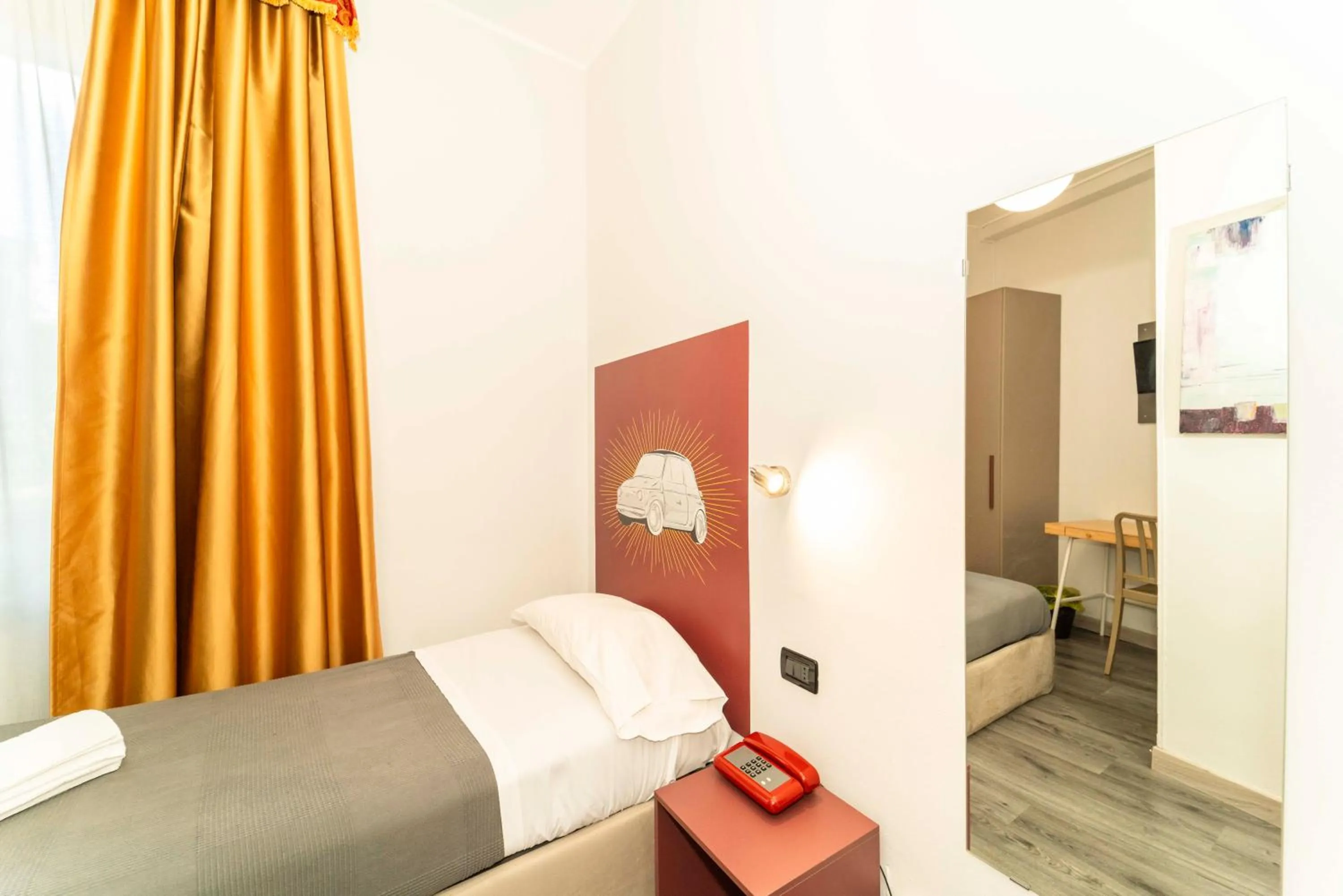 Bed in Hotel Cristallo Torino