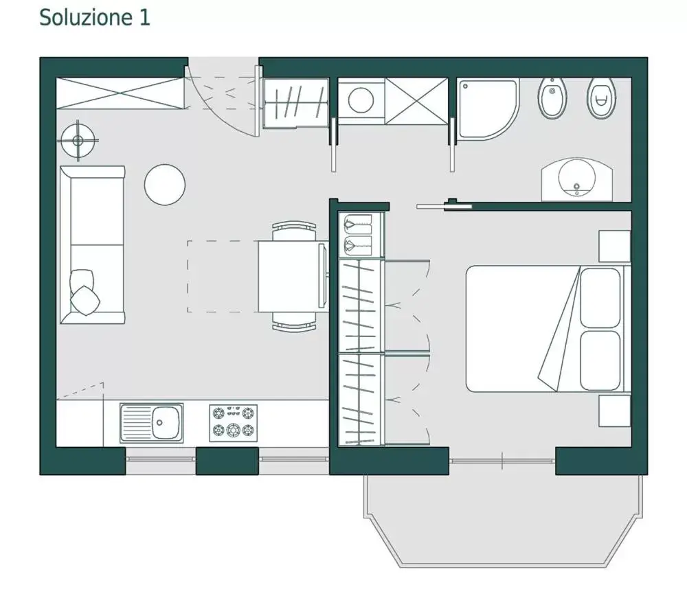 Floor Plan in Residence Doral