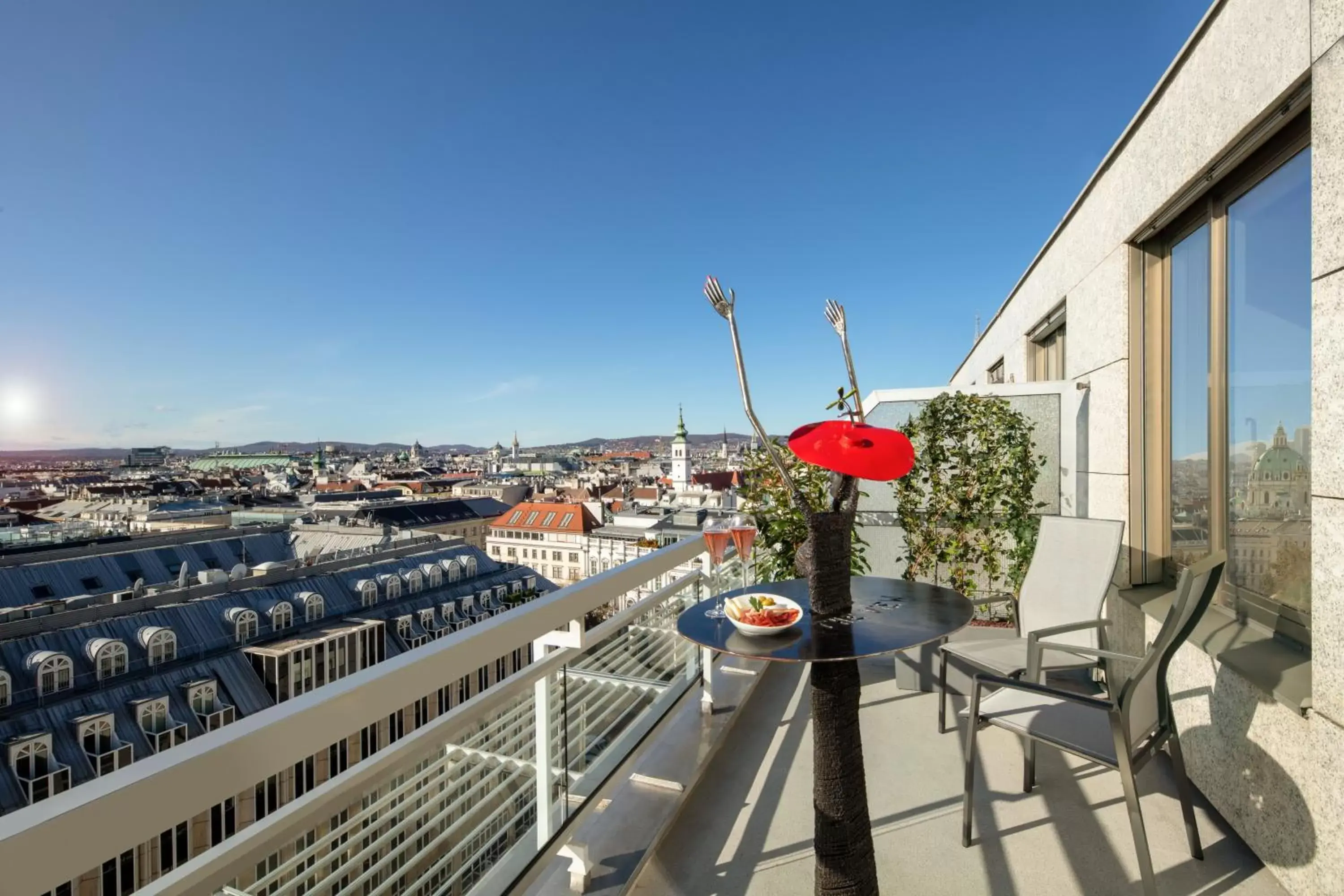 Balcony/Terrace in Hotel Am Parkring