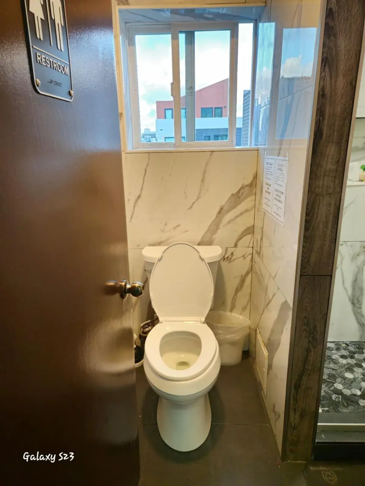 Toilet, Bathroom in European Hostel