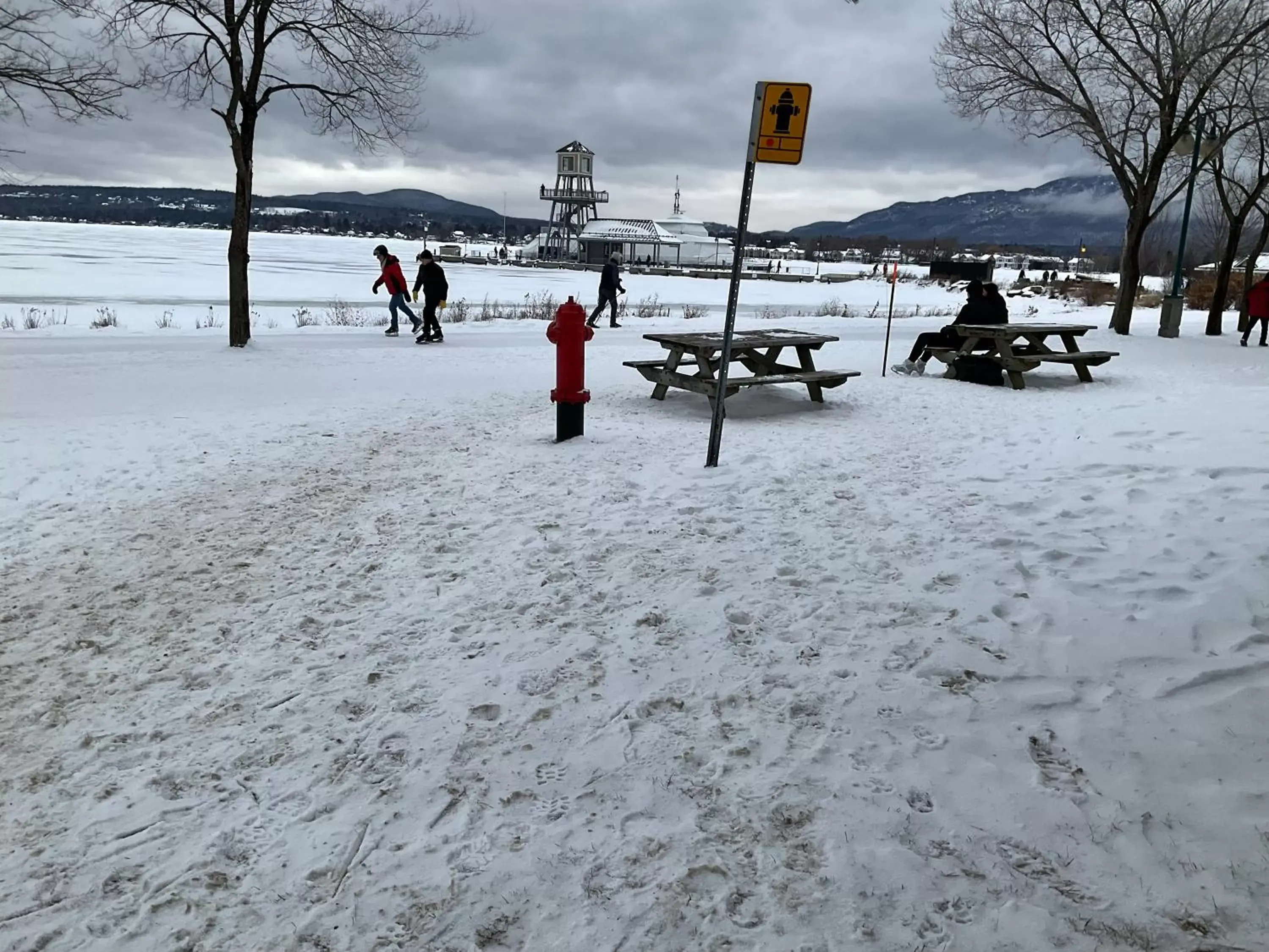 Winter in Magog Waterfront Studio 106