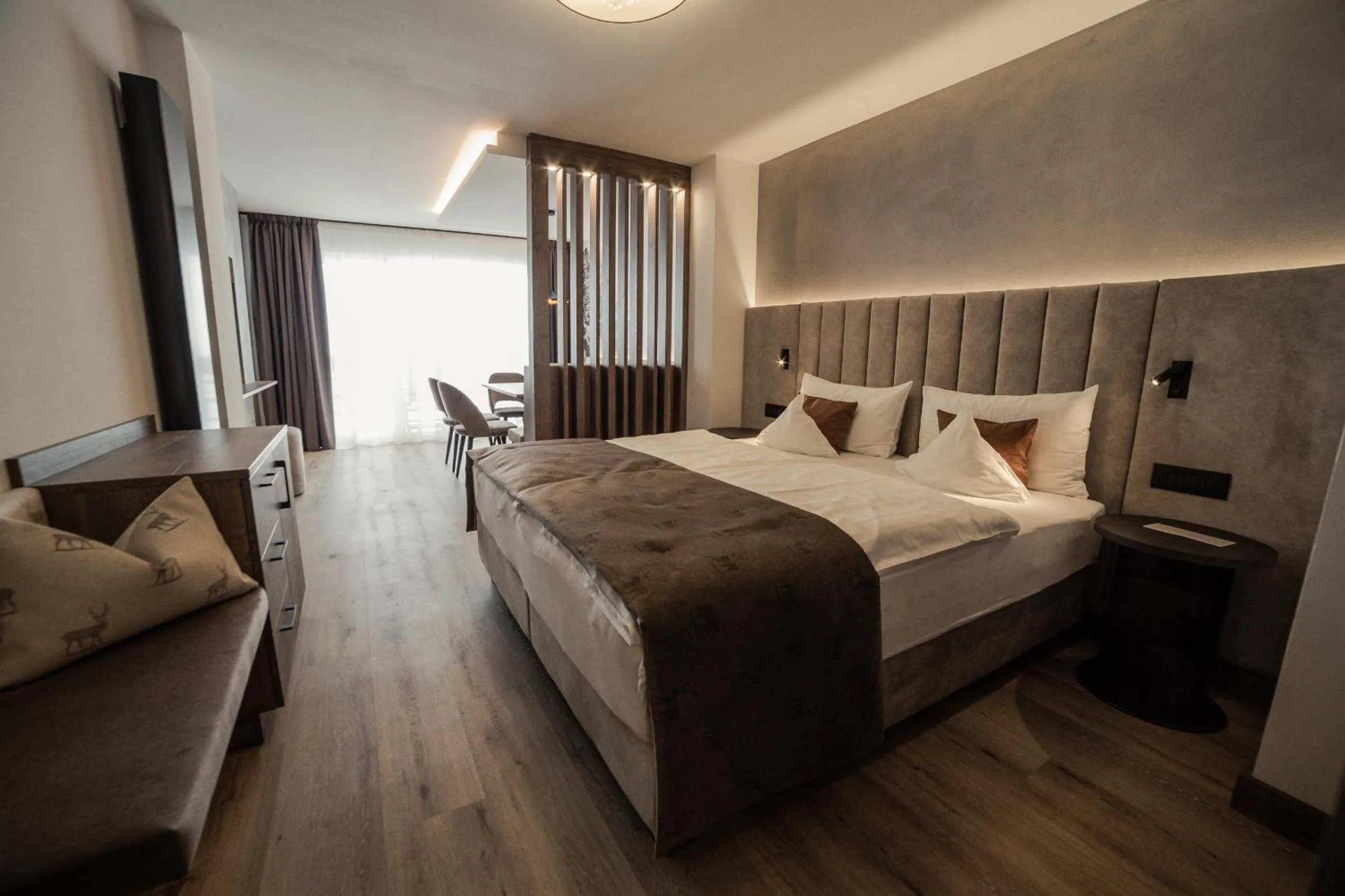 Bed in Freina Mountain Lifestyle Hotel