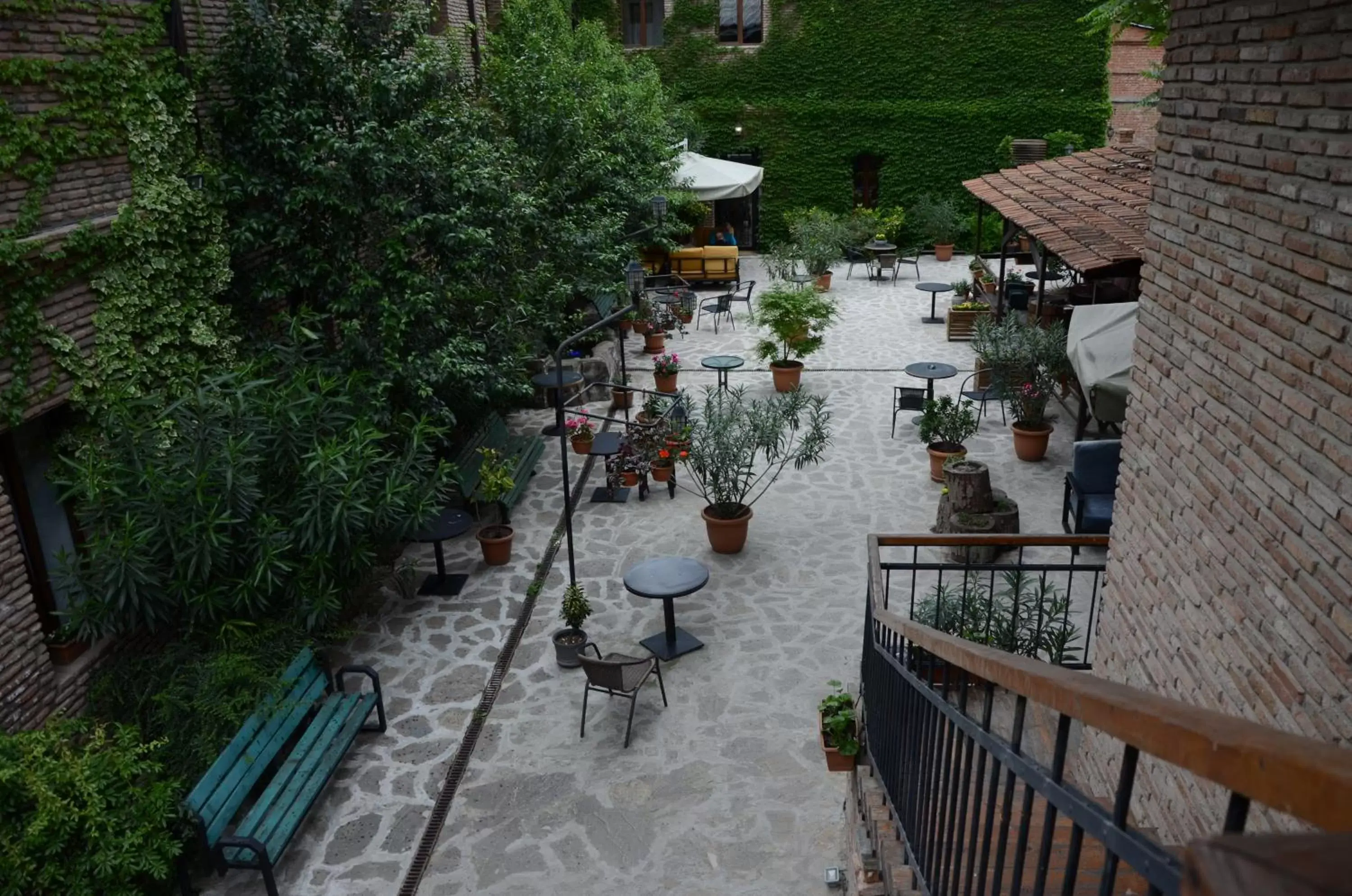 Inner courtyard view in Tiflis Hotel