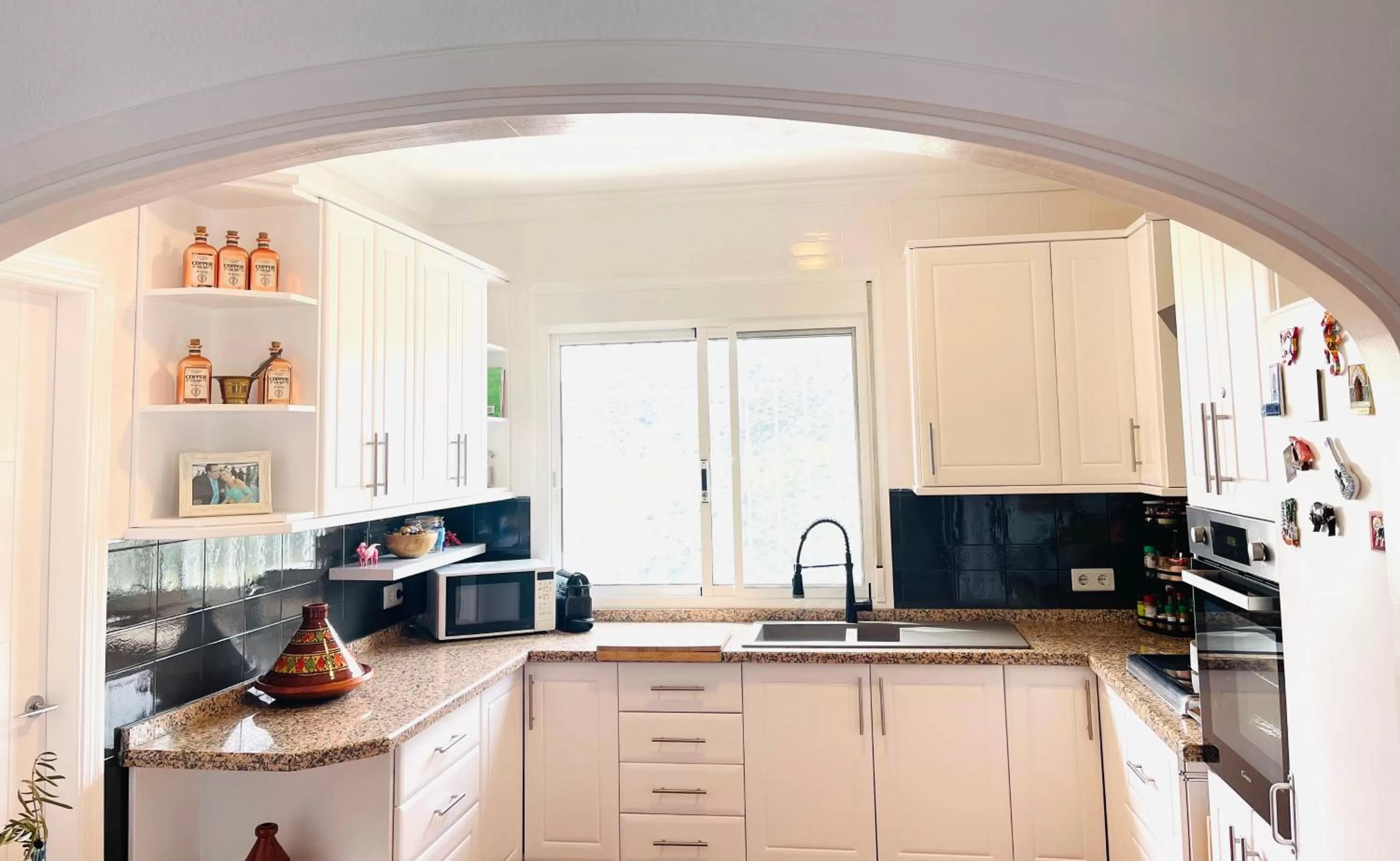 Kitchen/Kitchenette in Casira, studios en kamers,Viñuela, Costa Del Sol