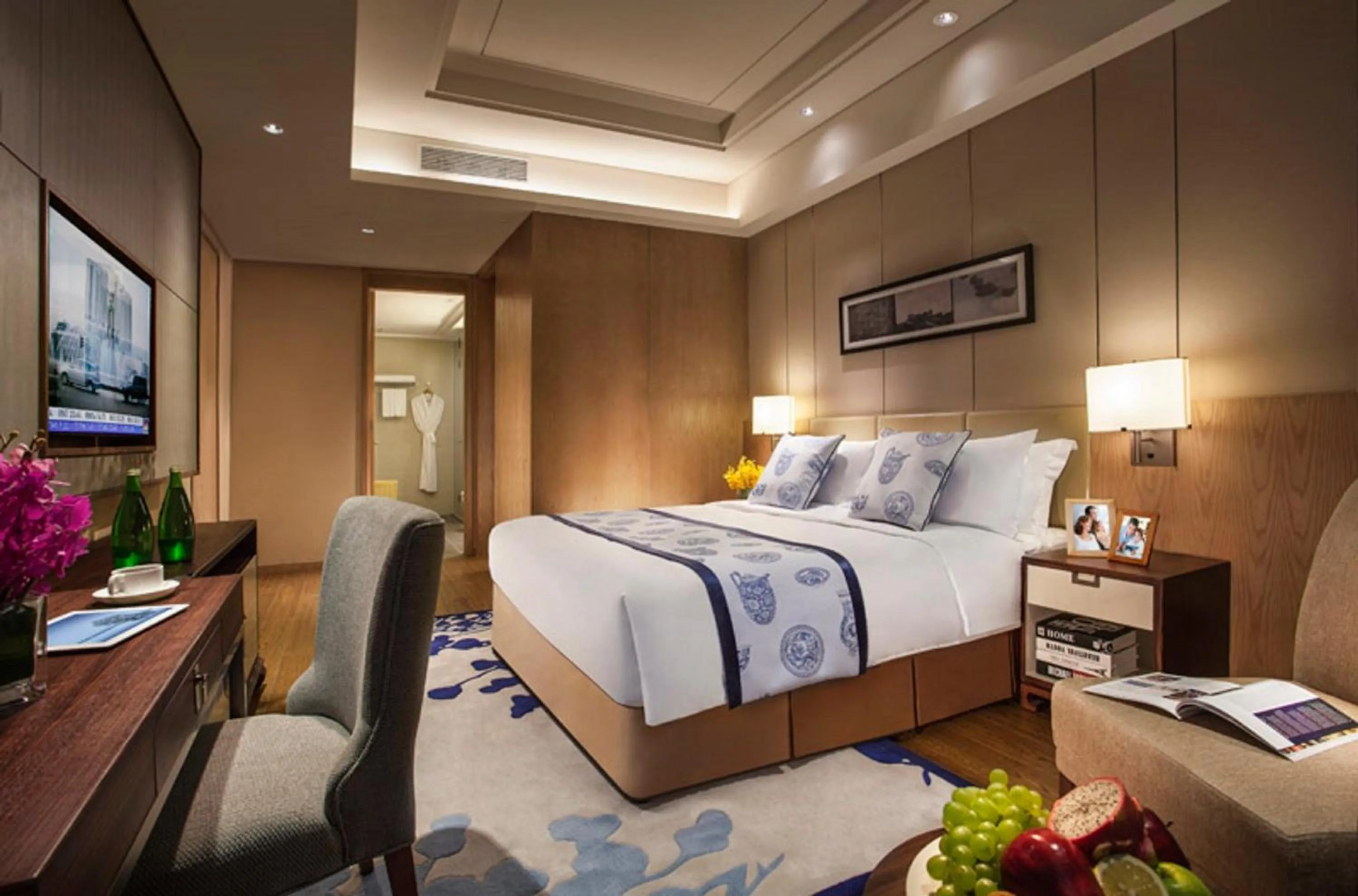 Bedroom, Bed in Somerset Wusheng Wuhan